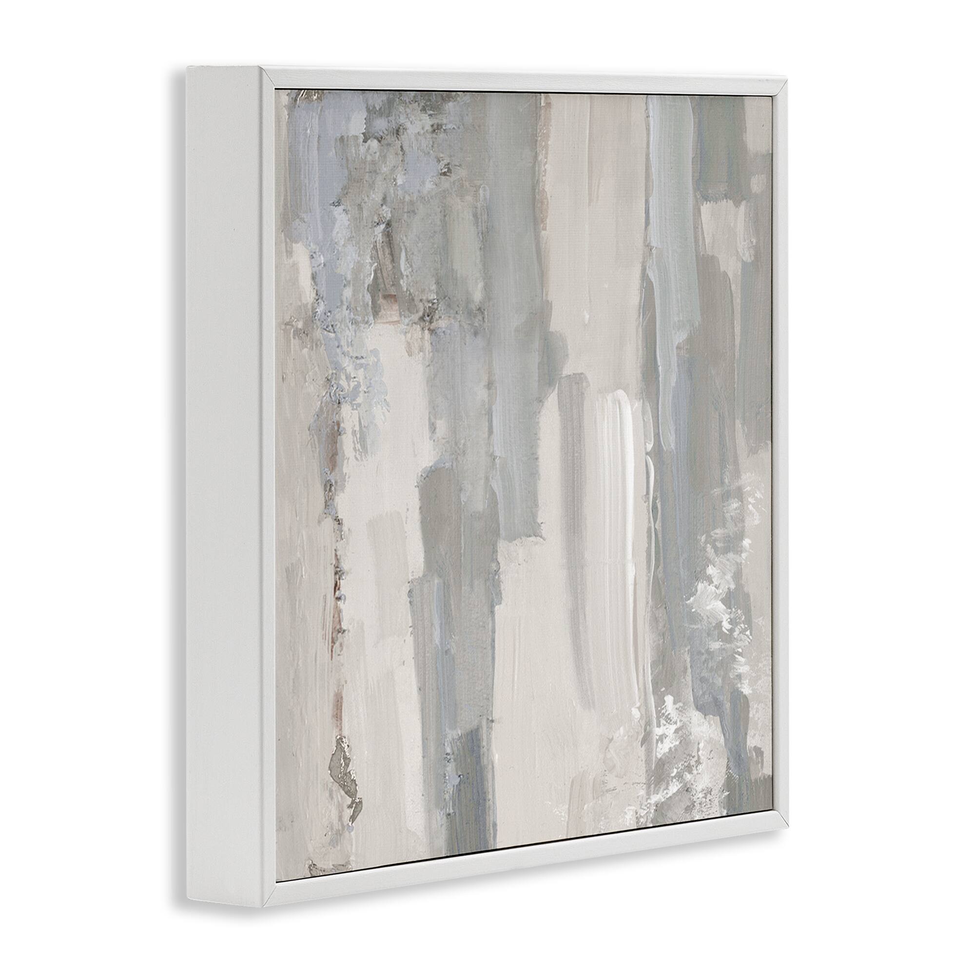 Stupell Industries Grey Brushed Abstract Arrangement Framed Giclee Art