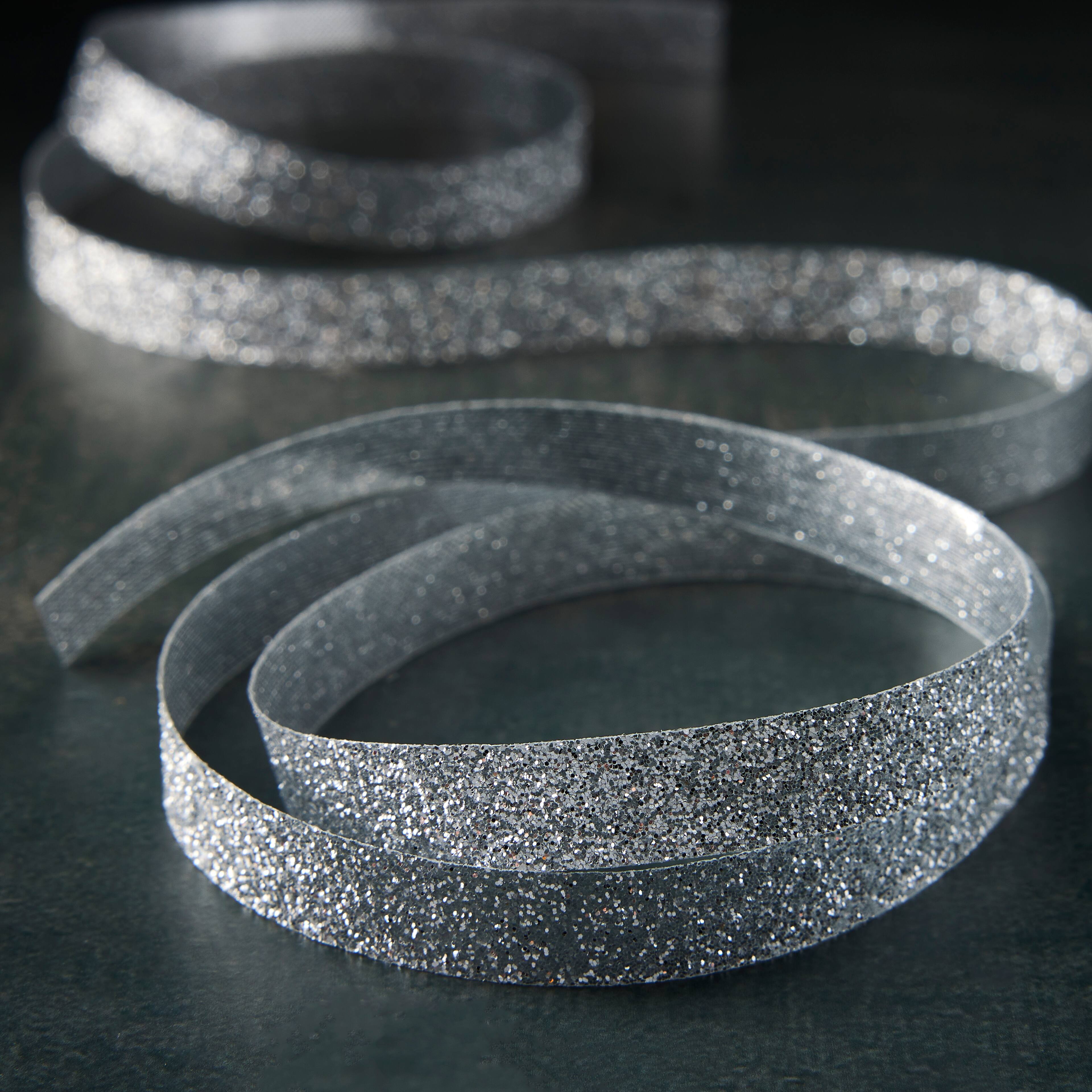 12 Pack: 3/8&#x22; x 5yd. Metallic Glitter Ribbon by Celebrate It&#xAE;