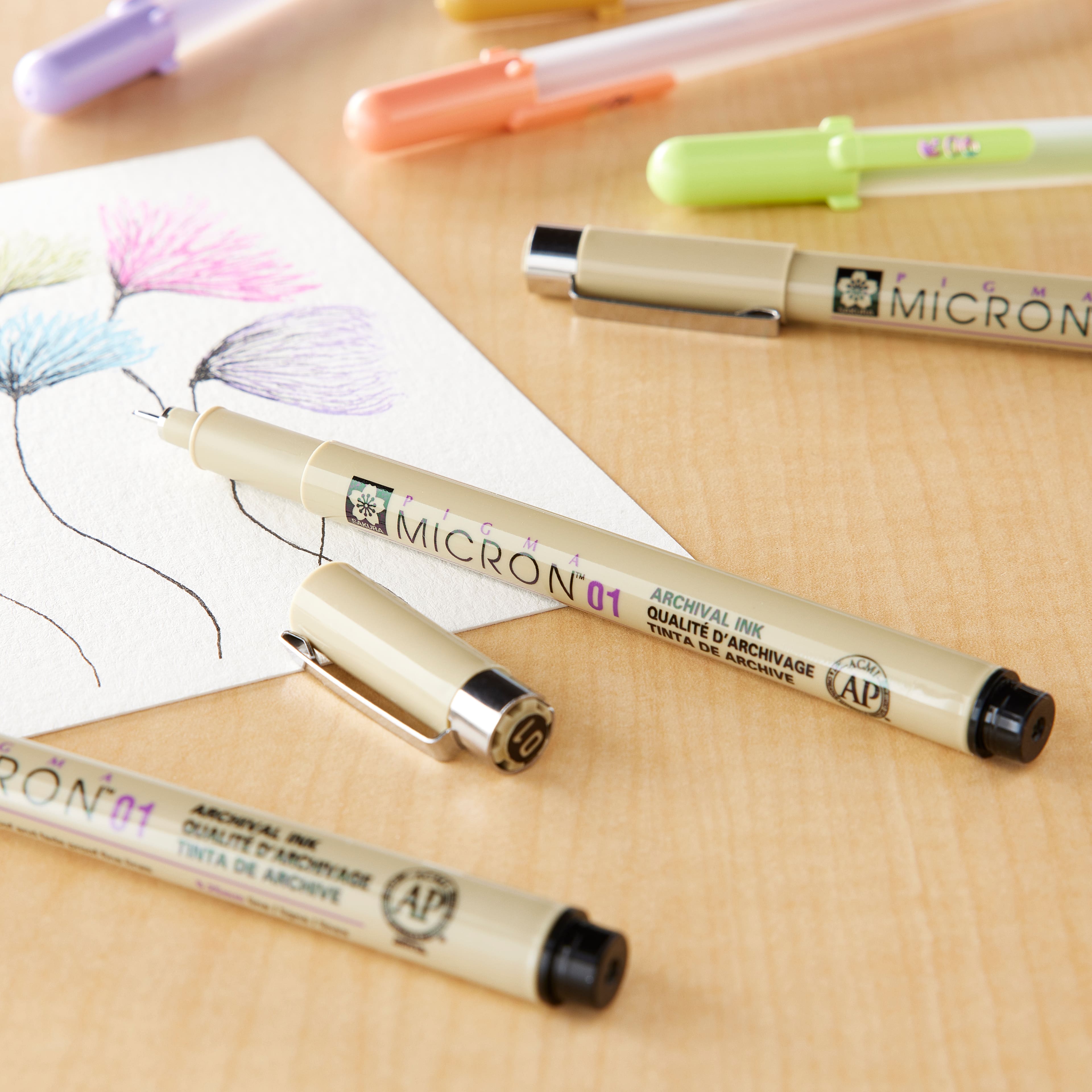 6 Packs: 6 ct. (36 total) Pigma&#xAE; Micron&#x2122; 01 Fine Line Black Pens