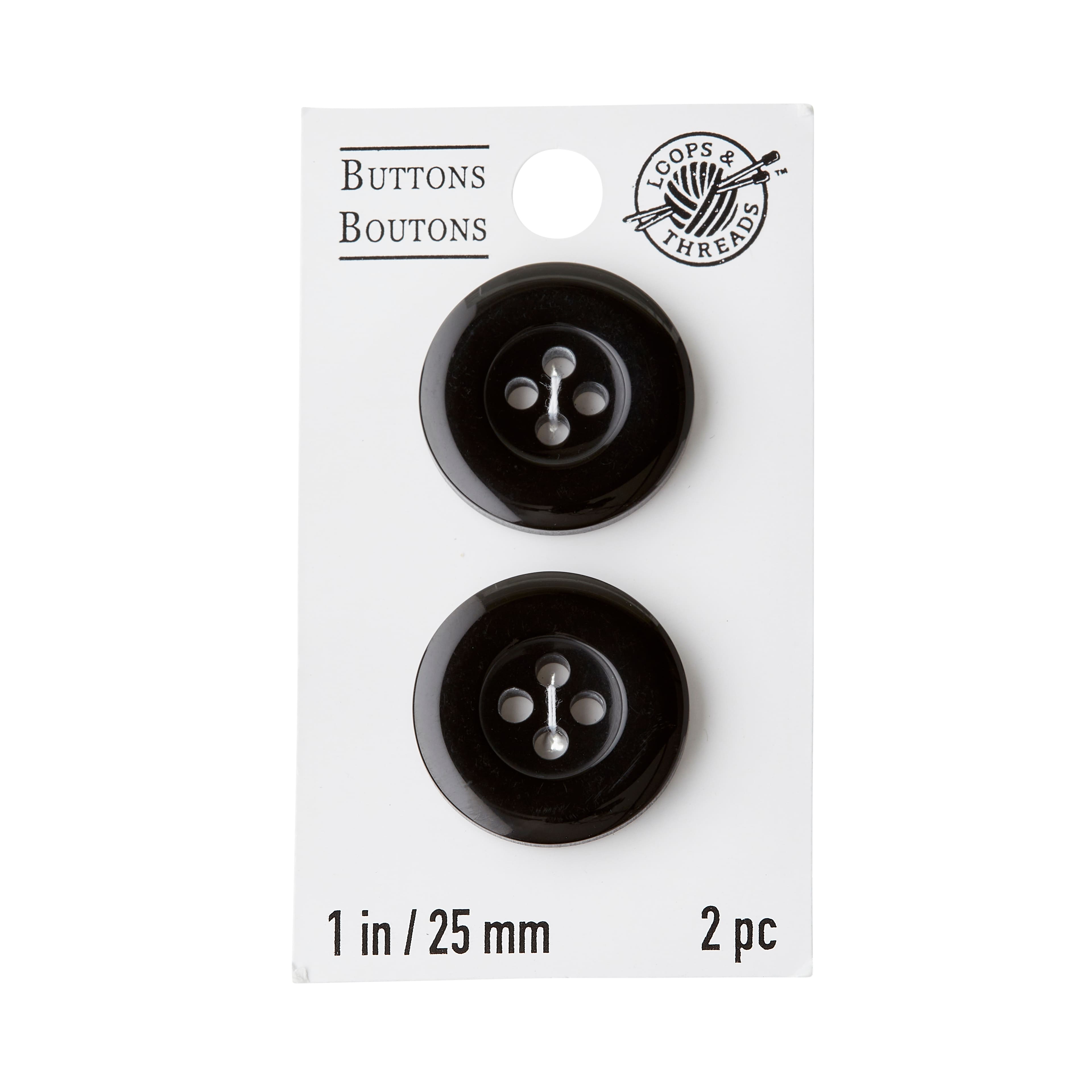 Brown Wooden Buttons By Loops & Threads®