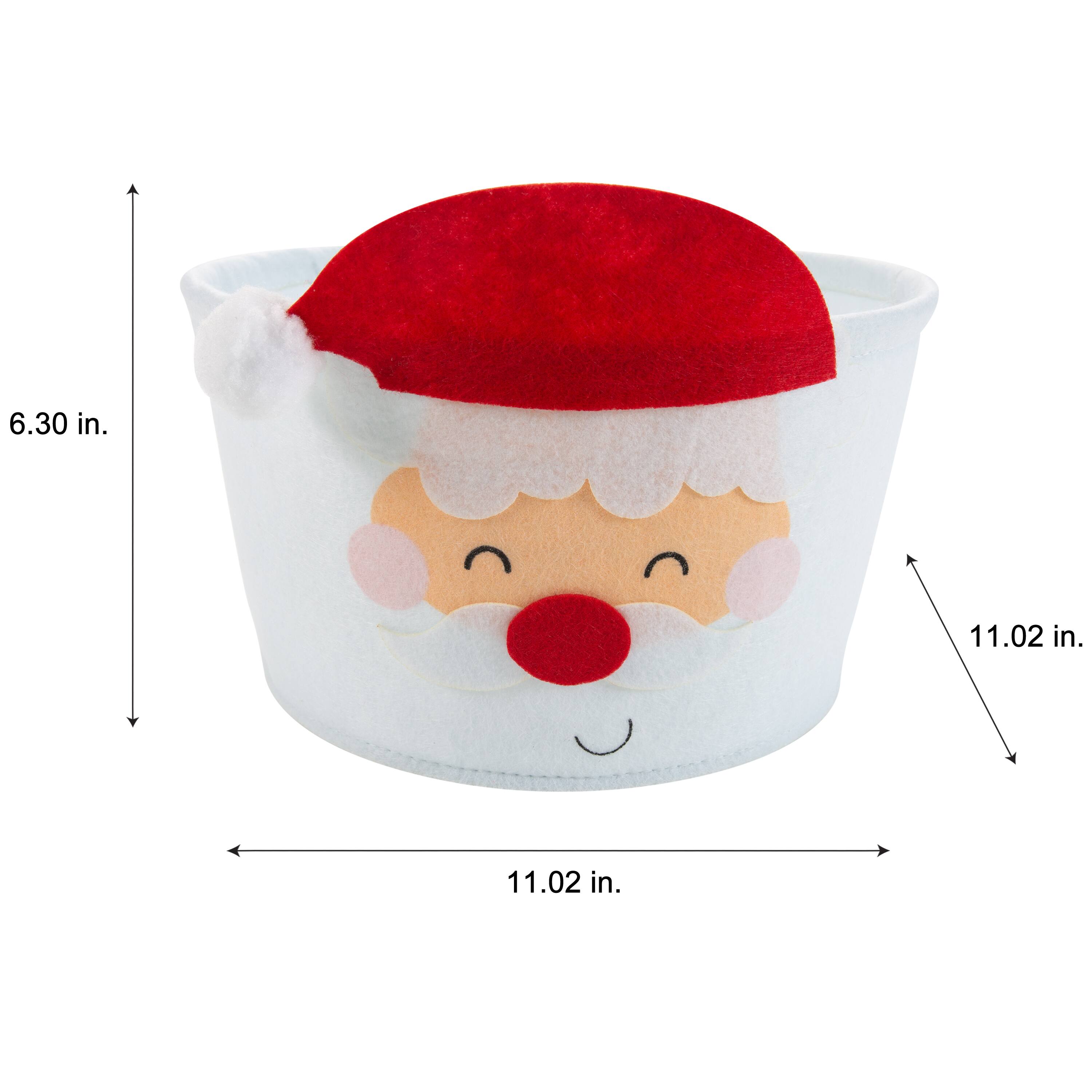 Simplify Round Felt Santa Tote