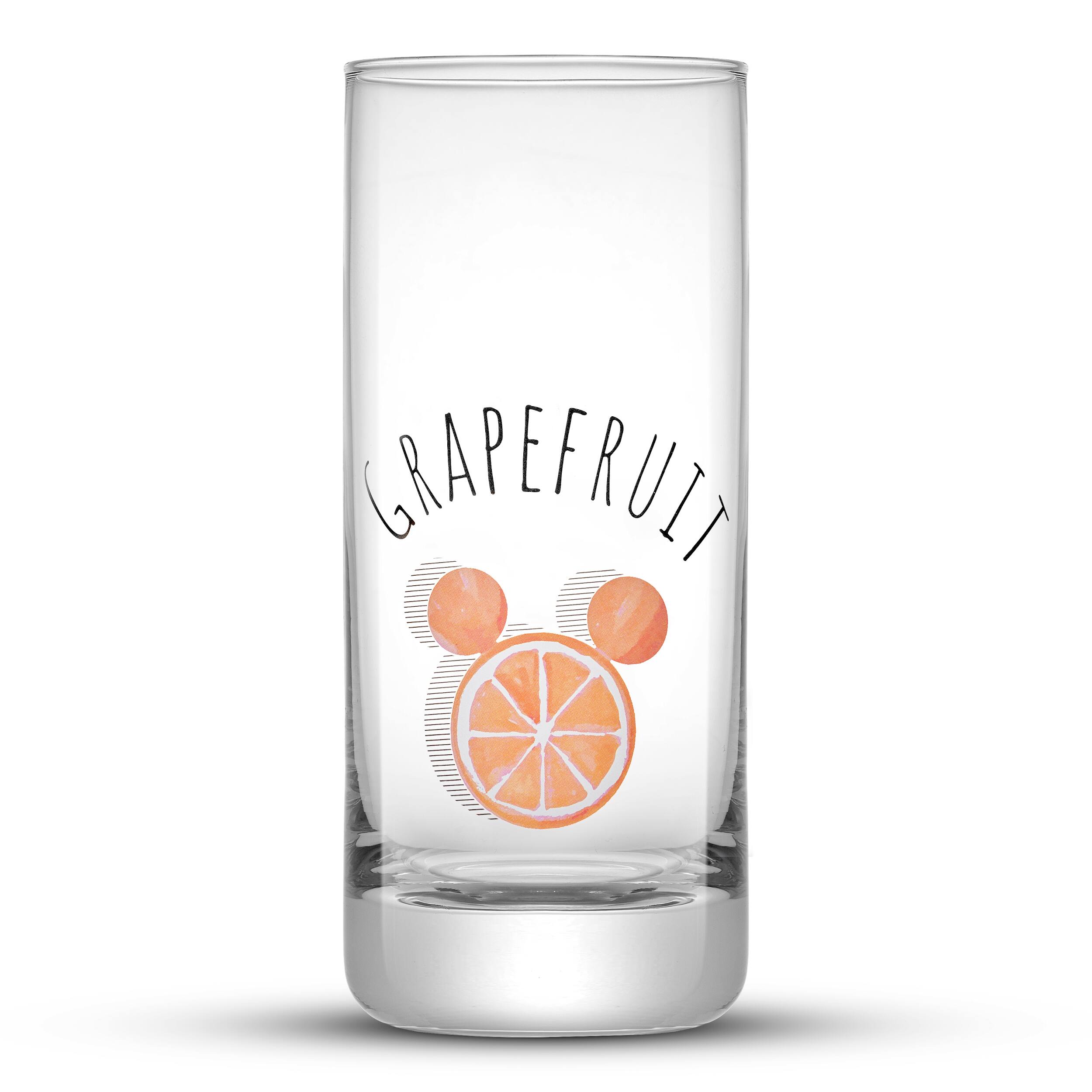 JoyJolt 10 oz. Disney Mickey Mouse Citrus Short Drinking Glass (Set of 4)  JDS10742 - The Home Depot