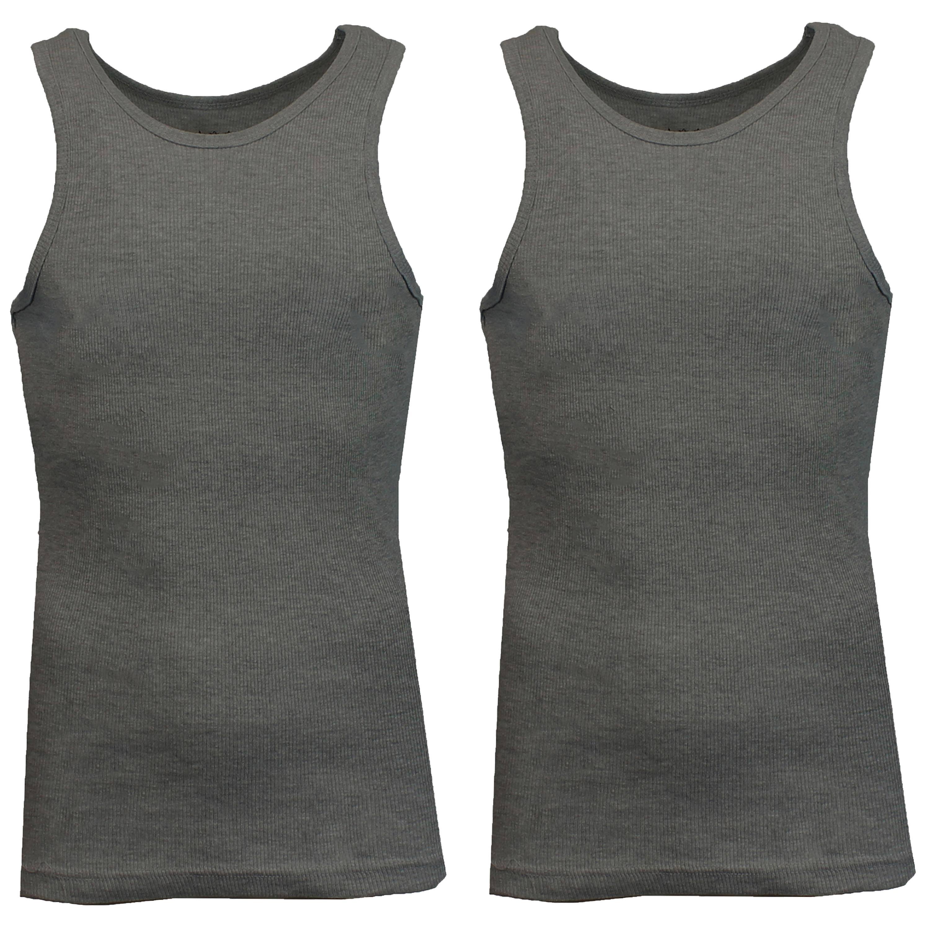 Galaxy By Harvic Famous Heavyweight Men’s Ribbed Tank Top 2 Pack Michaels