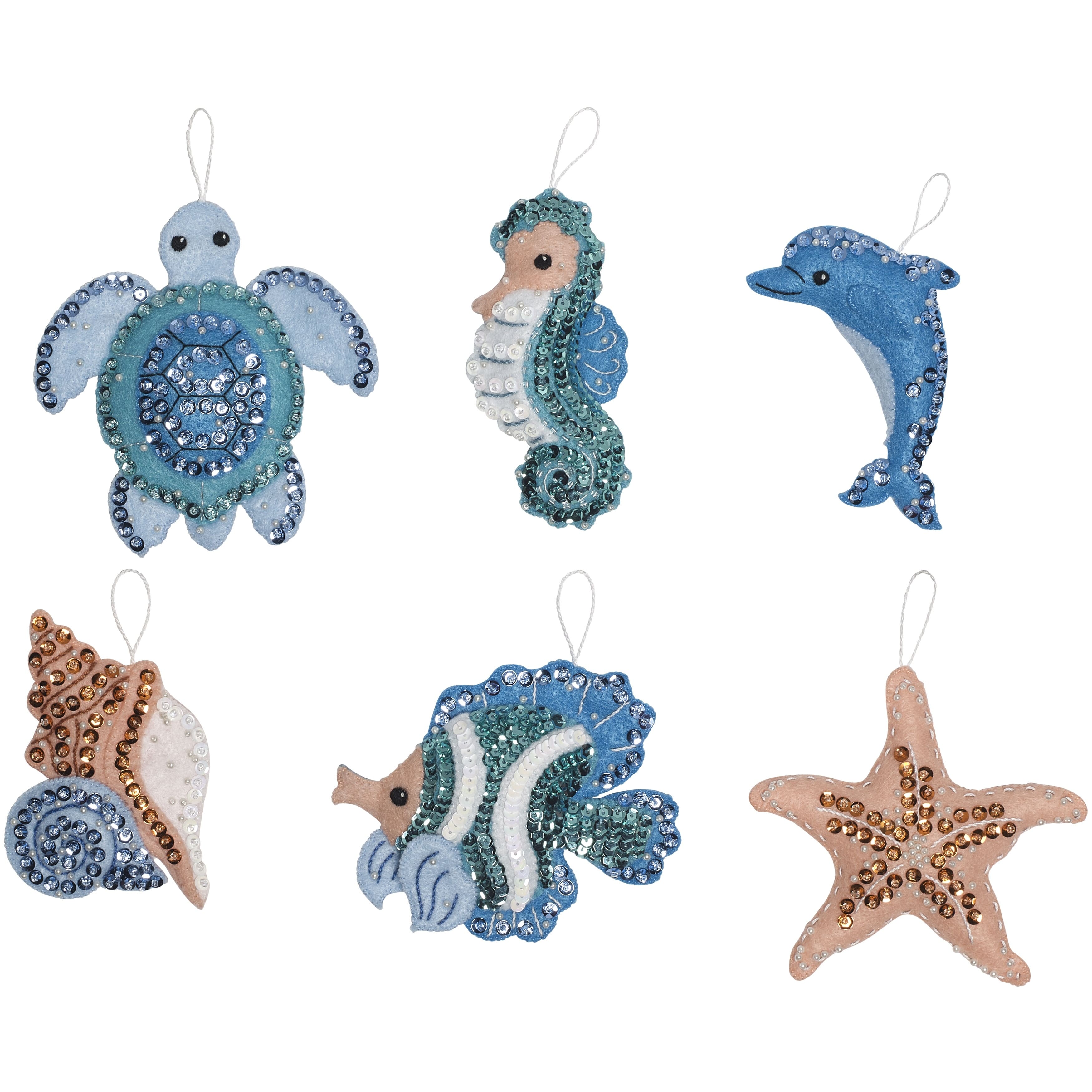 Bucilla&#xAE; Under The Sea Felt Ornaments Applique Kit Set