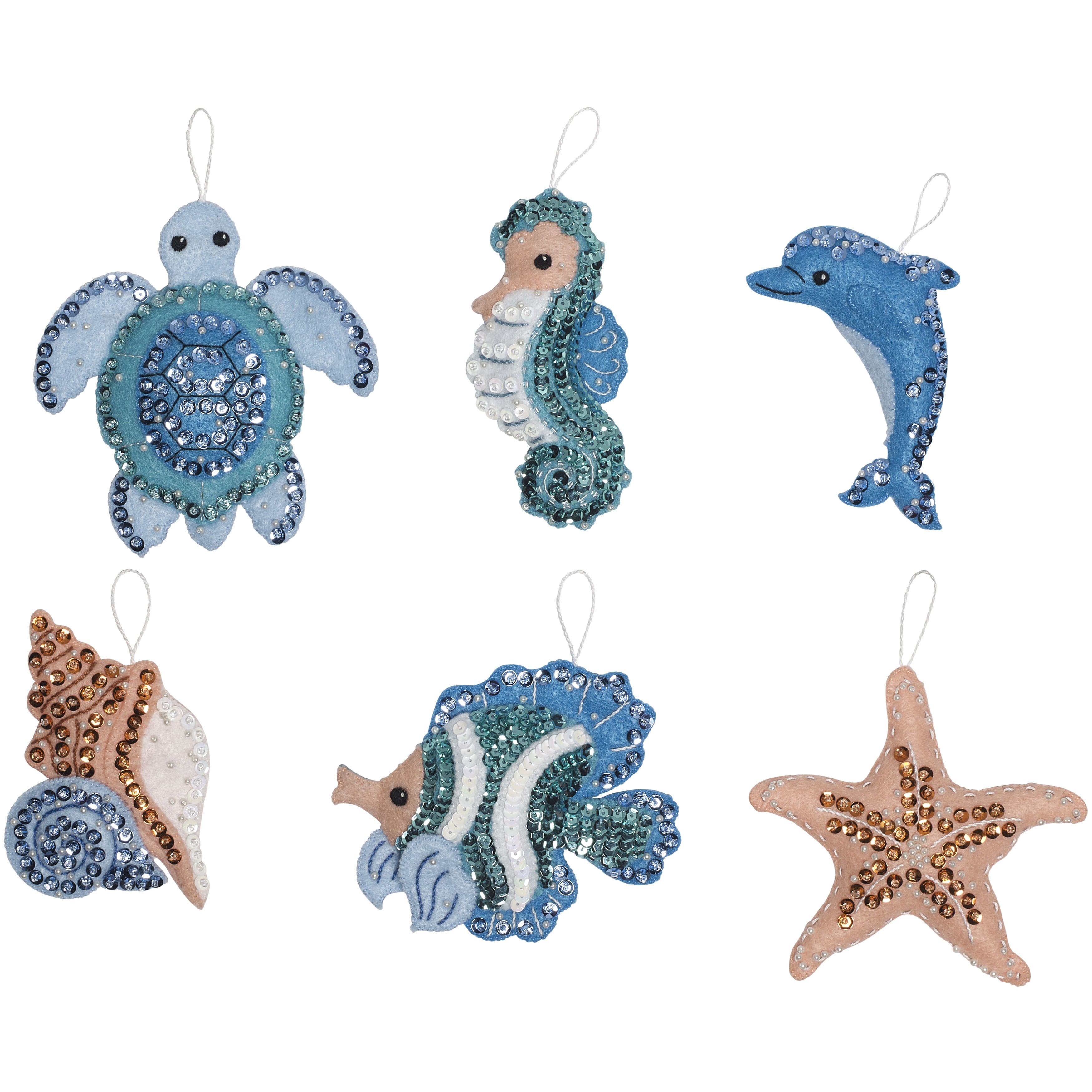 Bucilla® Under The Sea Felt Ornaments Applique Kit Set