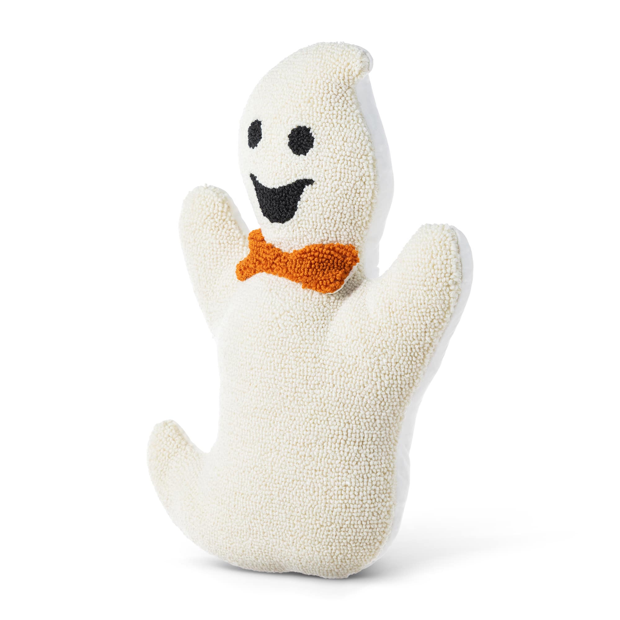 Glitzhome&#xAE; 18&#x22;H Halloween Hooked Ghost Shaped Pillow