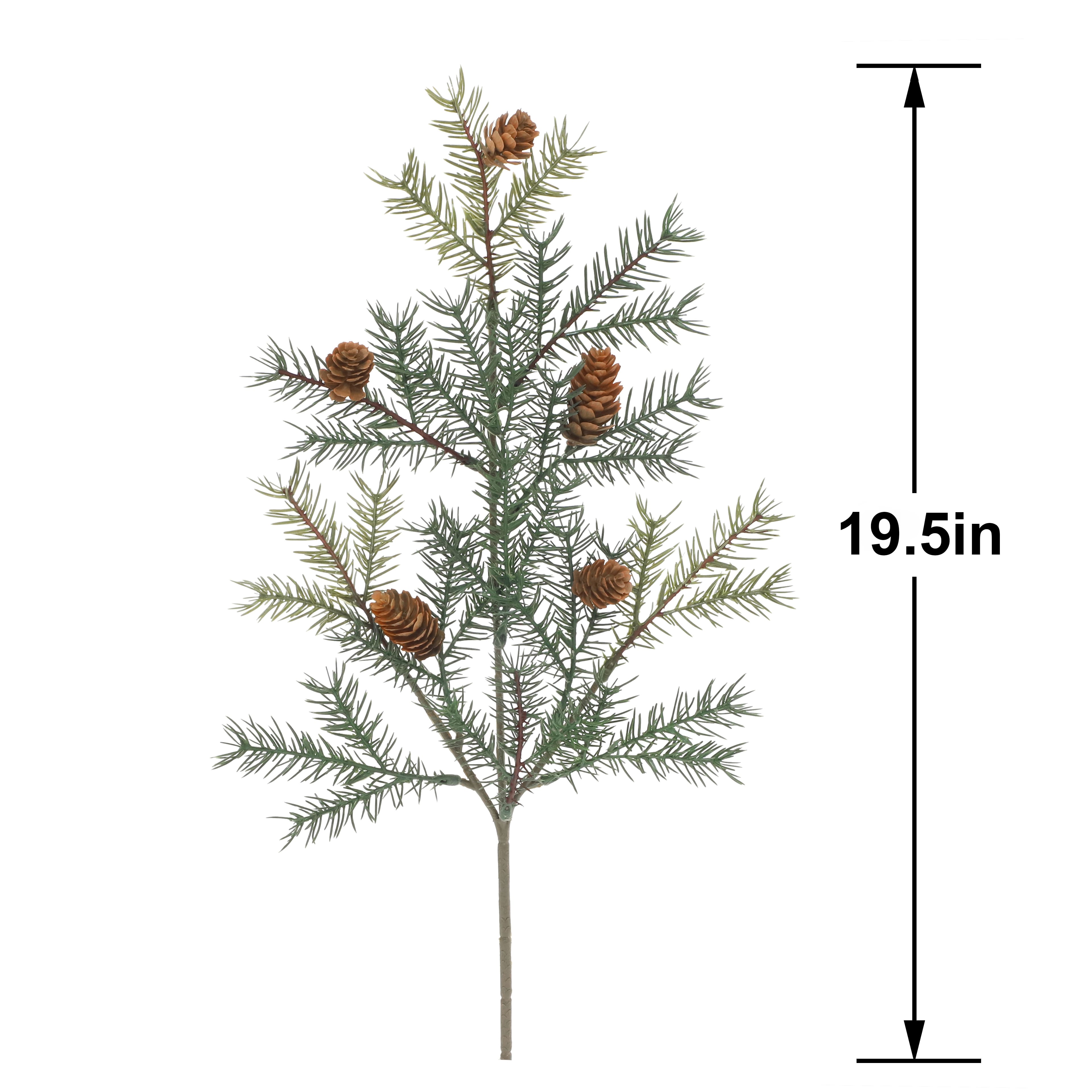 19.5" Green & Brown Angel Pine & Pinecone Pick by Ashland®