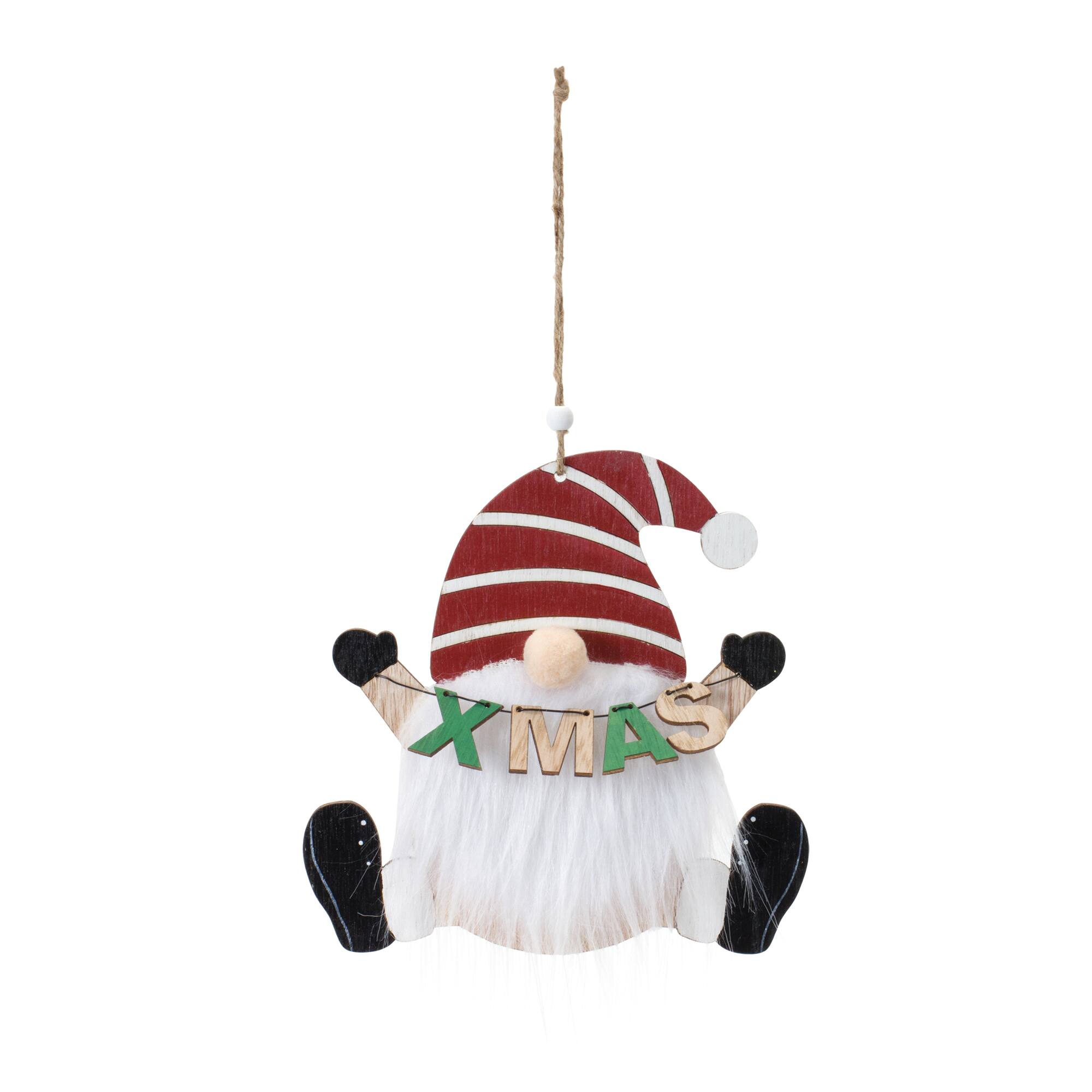12ct. Wood Gnome Ornaments