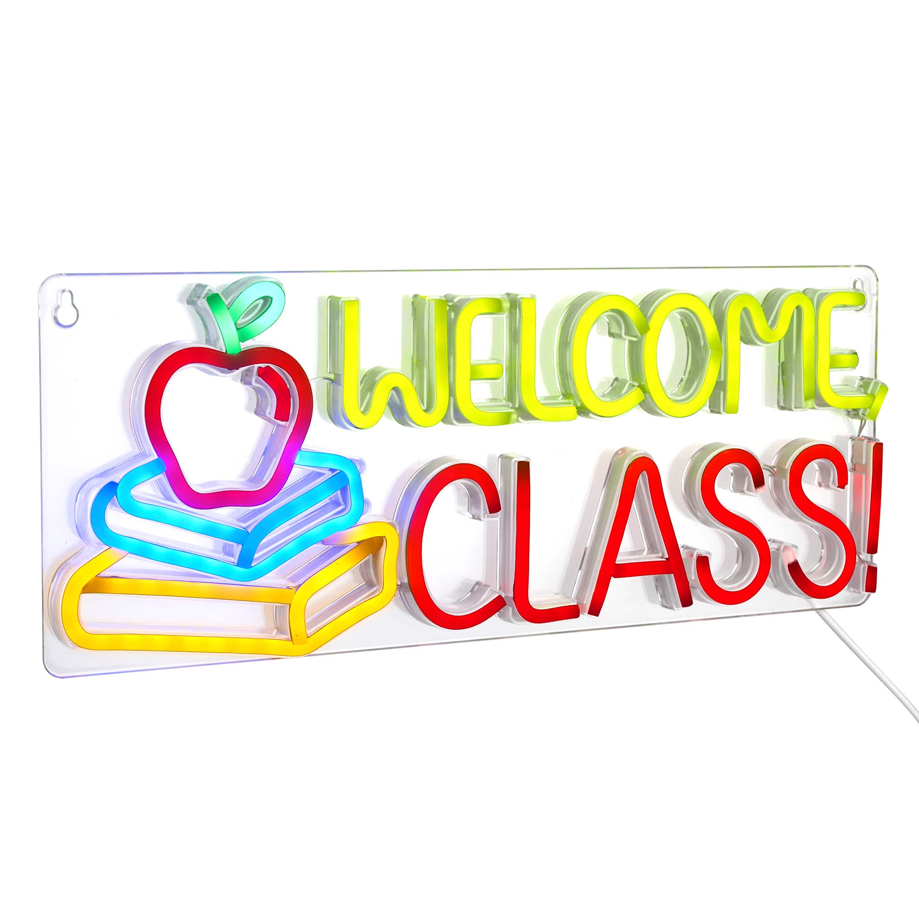 LED Neon Welcome Class Wall Sign by B2C&#x2122;