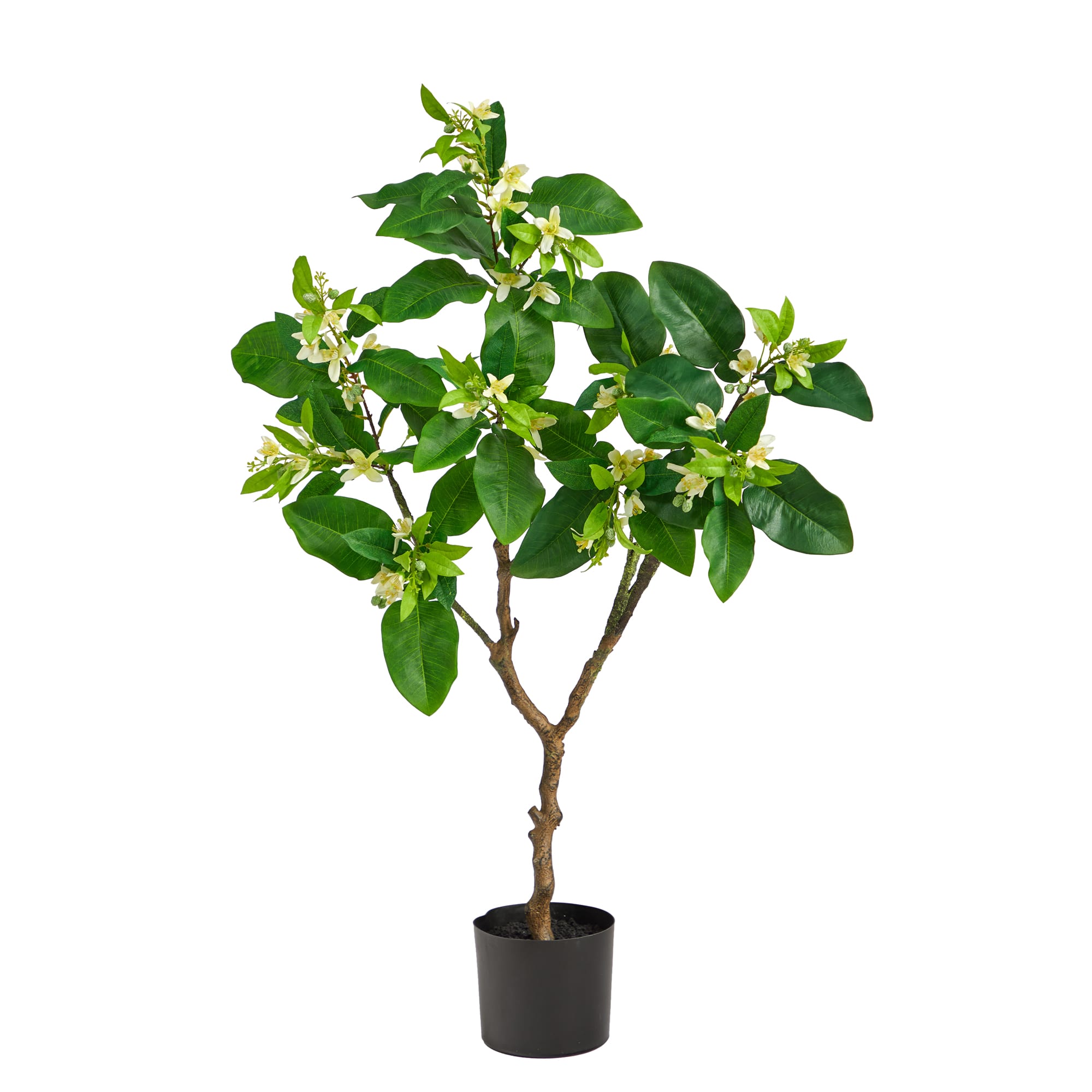 4ft. Potted Grapefruit Flower Artificial Tree