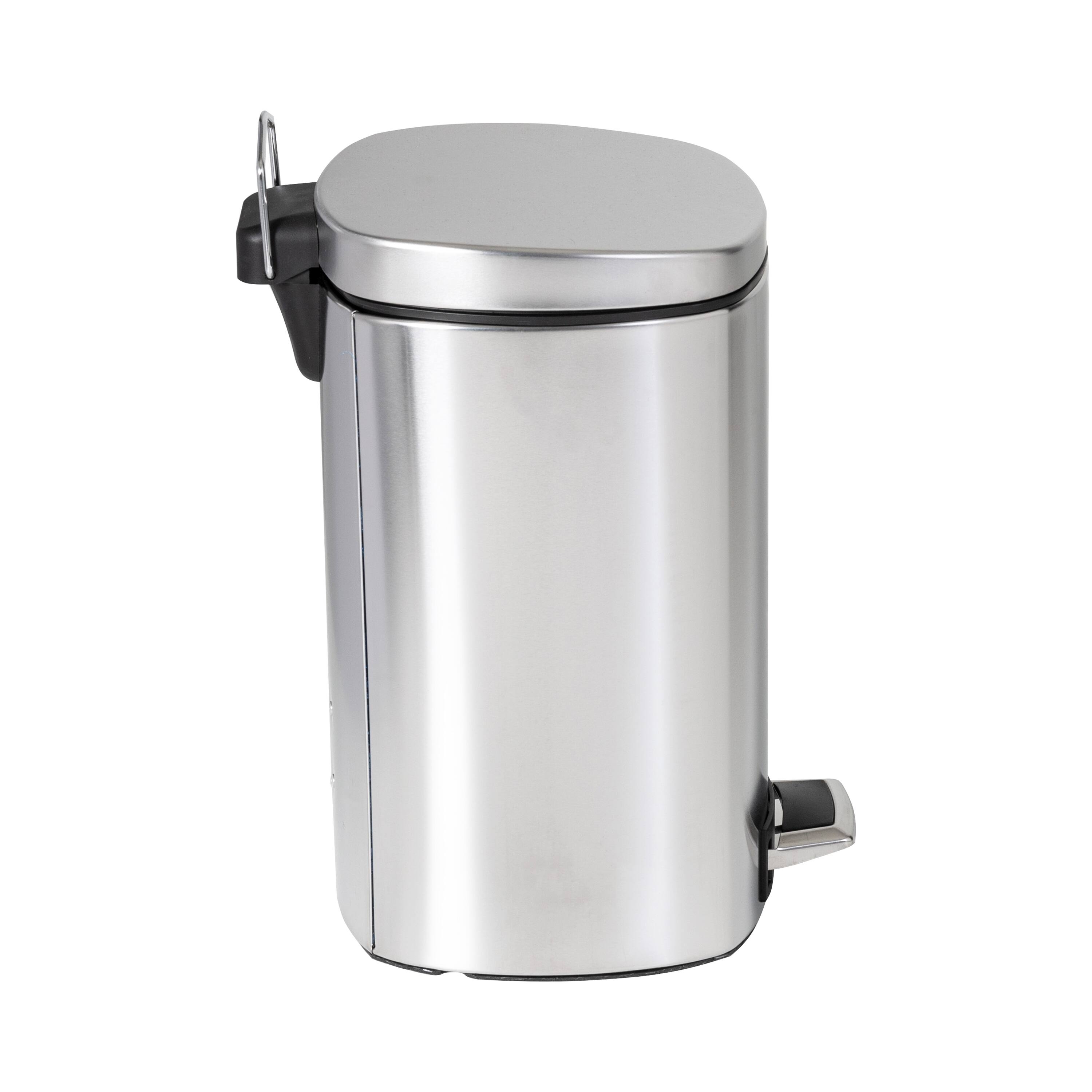 6 Pack: Honey Can Do 12L Stainless Steel Step Trash Can