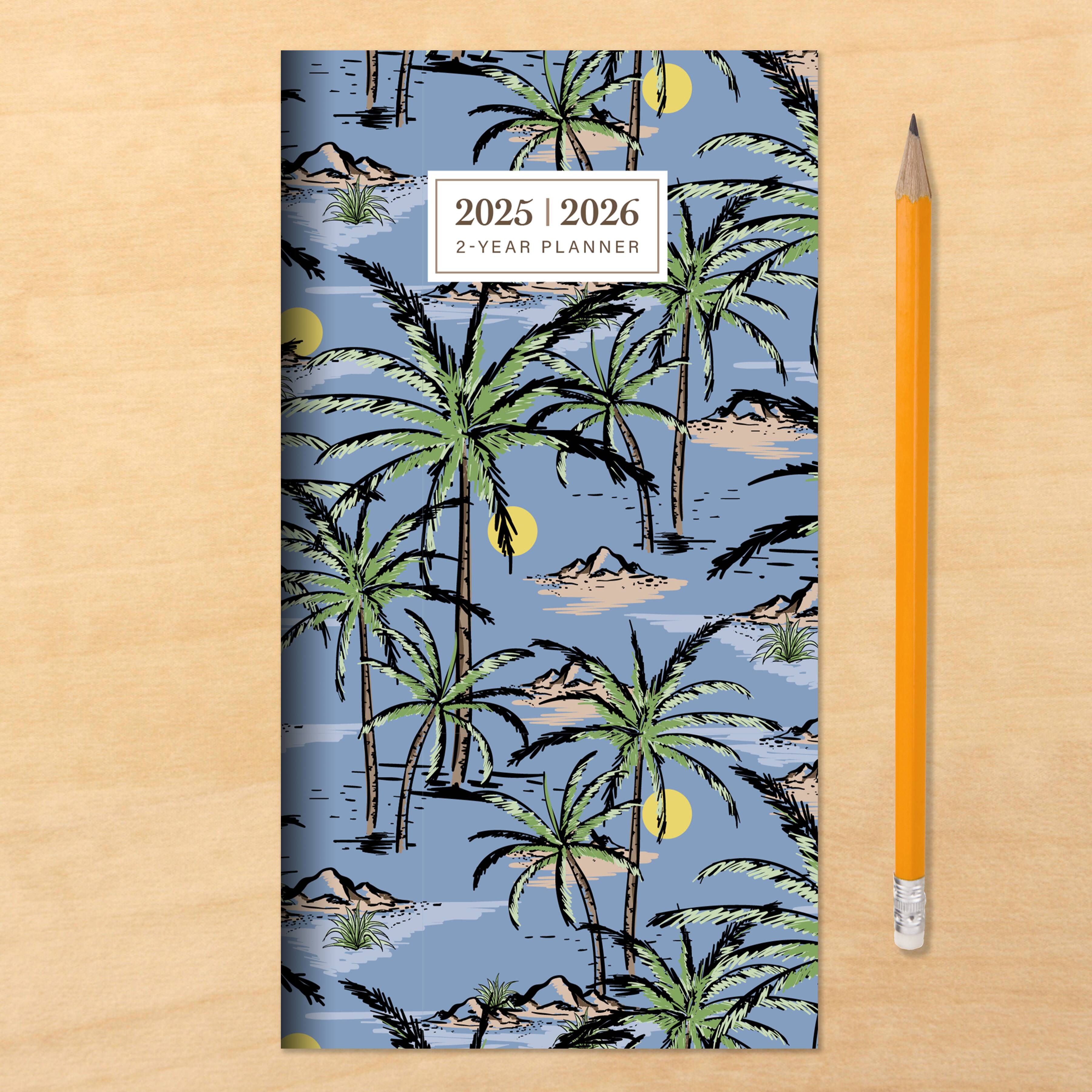 TF Publishing 2025 - 2026 Aloha Palms Small Monthly Pocket Planner