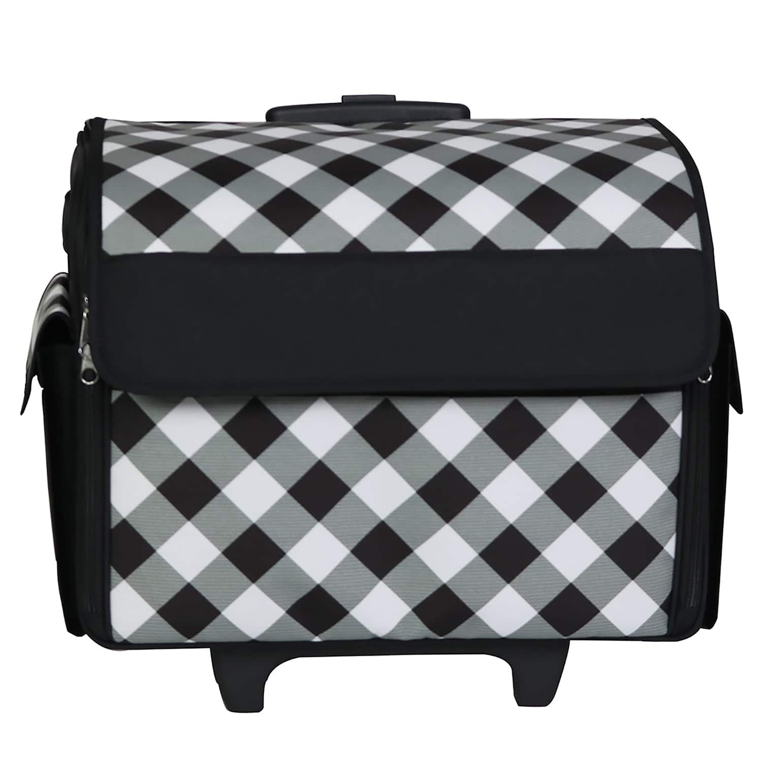 Everything Mary Buffalo Check Rolling Sewing Machine Tote