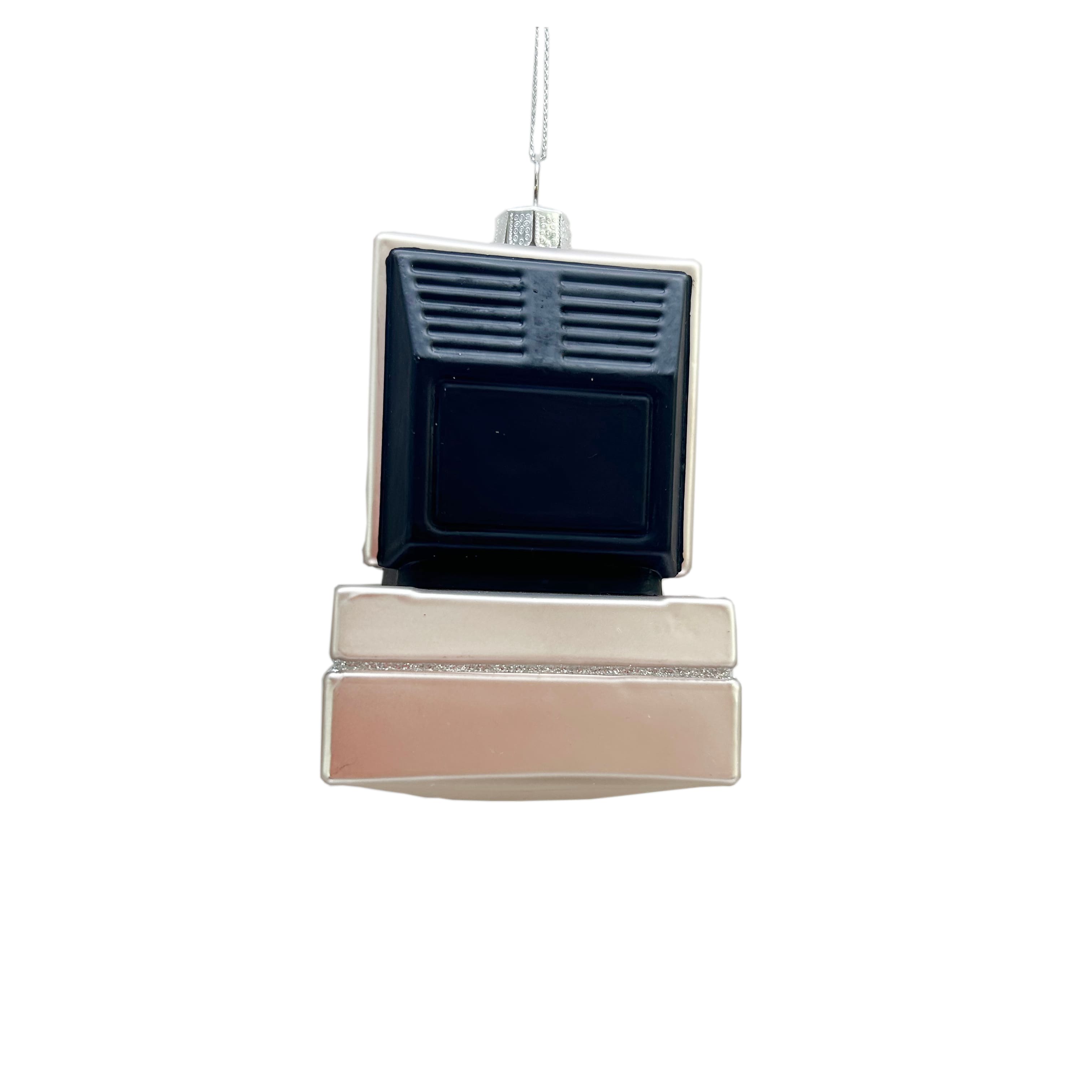 4&#x22; White Computer Glass Ornament by Ashland&#xAE;