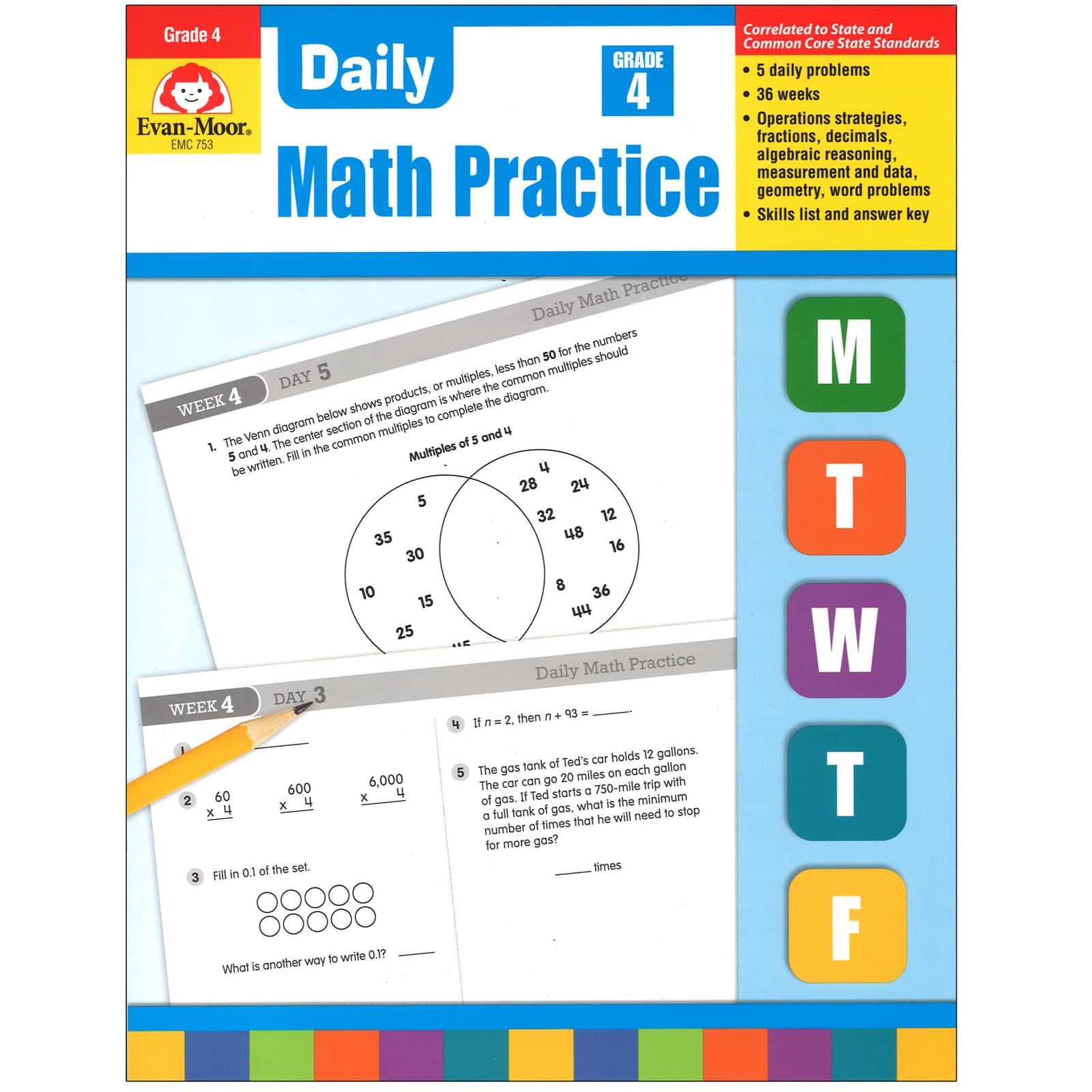 Evan Moor&#xAE; Daily Math Practice, Grade 4