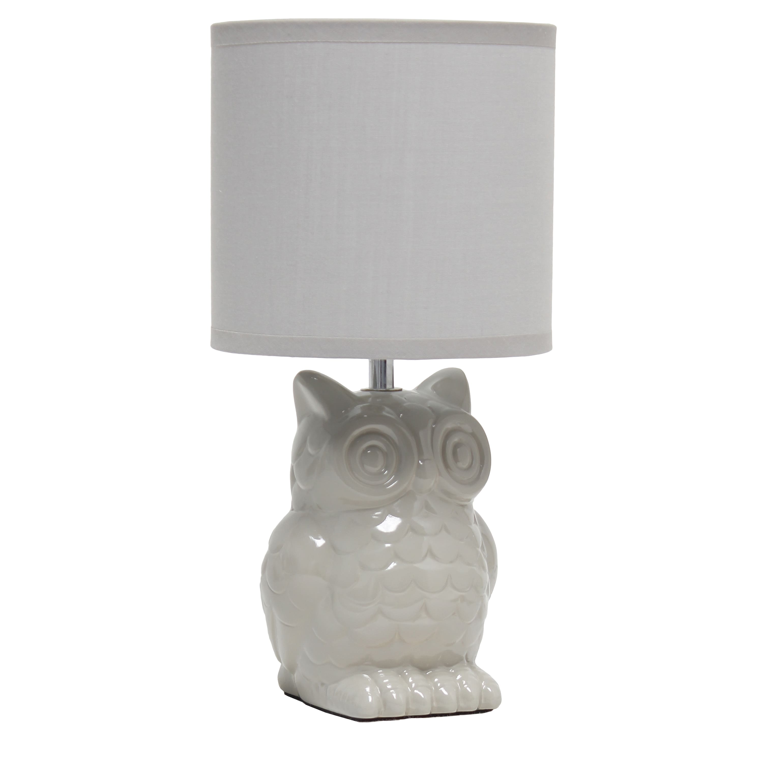 Simple Designs 13" Ceramic Owl Table Lamp