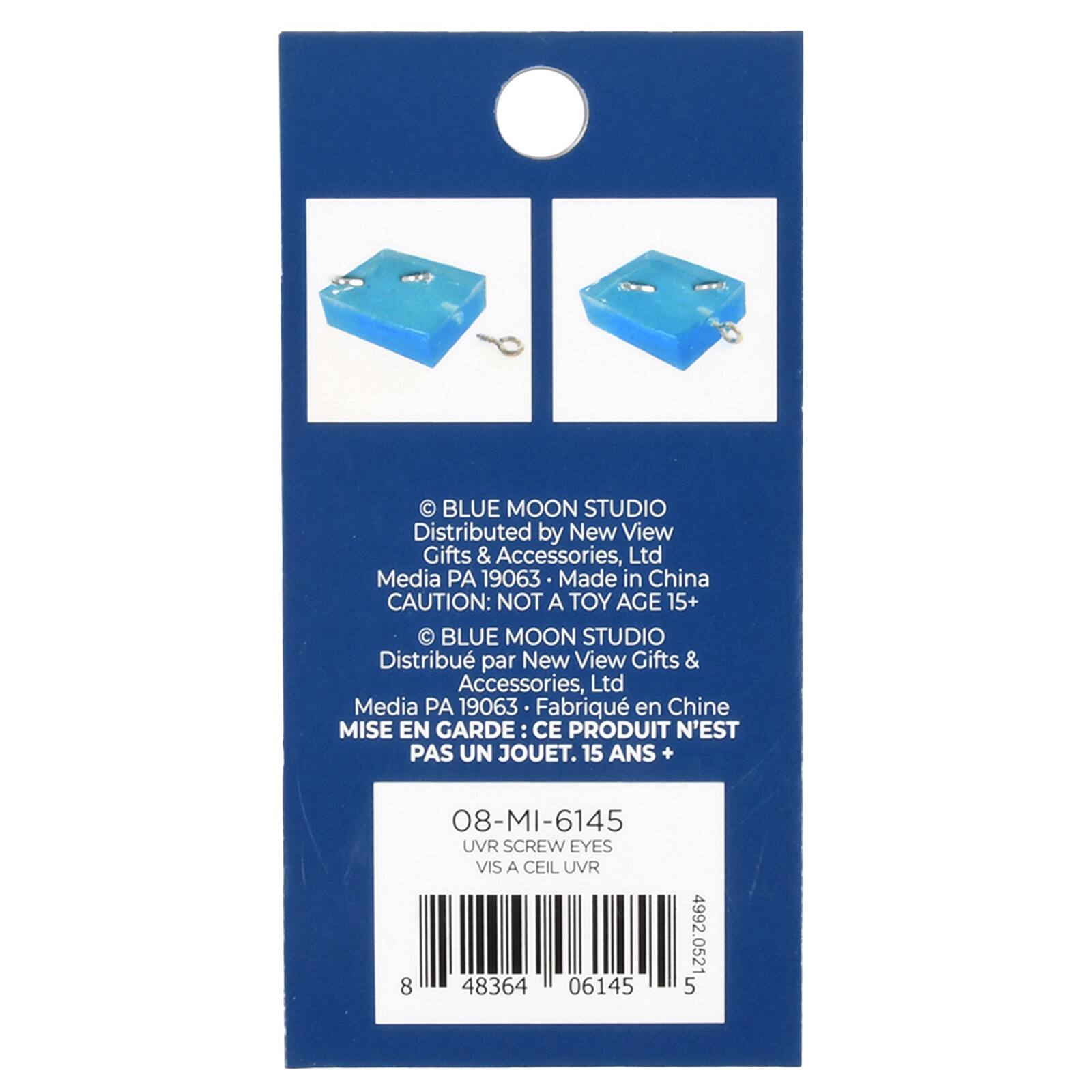 12 Packs: 120 ct. (1,440 total) Blue Moon Studio™ UV Resin Craft Screw Eyes