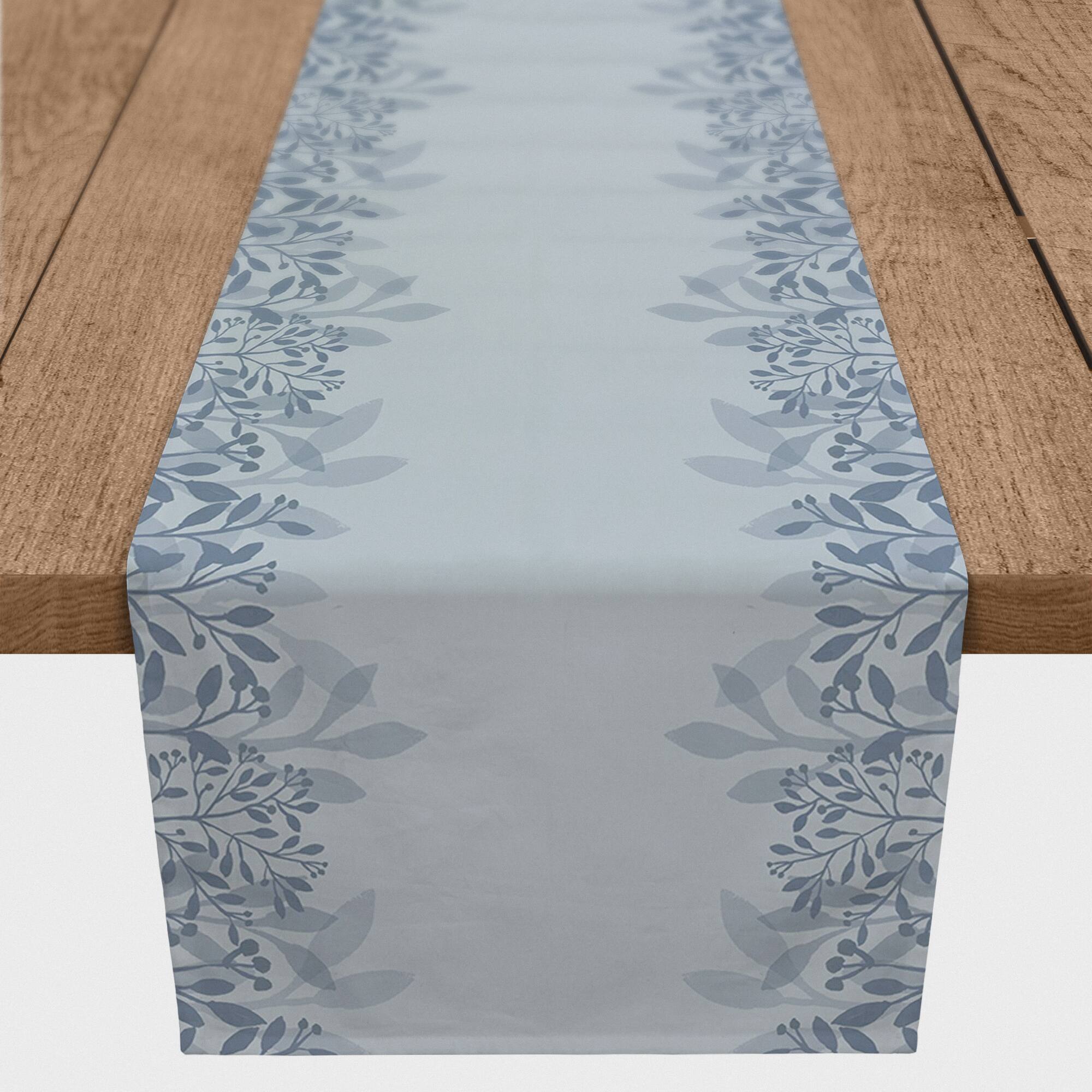 Floral Banner Cotton Twill Runner By Designs Direct in Blue | 16" x 90" | Michaels®