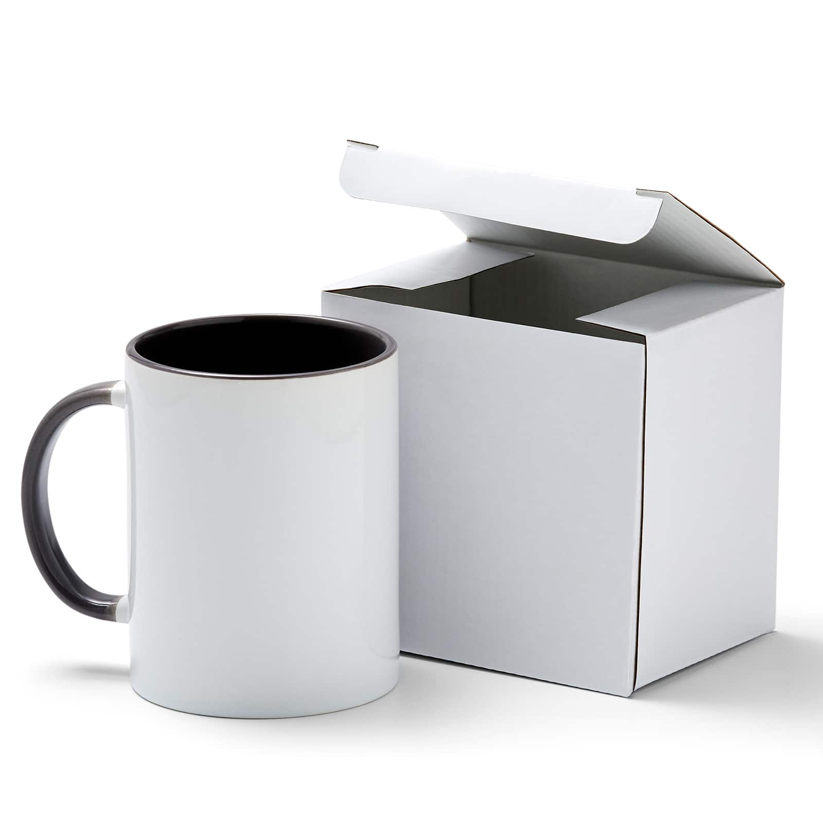 8 Pack: Cricut® 15oz. White & Gray Ceramic Mug Blank
