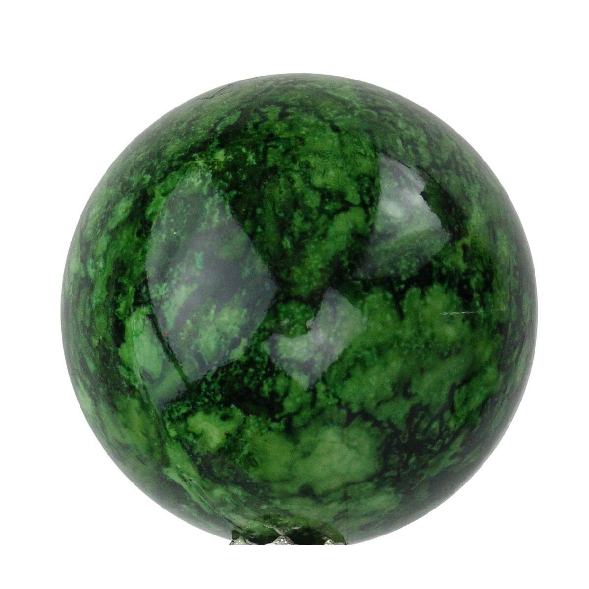 4ct Marbled Green Shatterproof Ball Ornaments