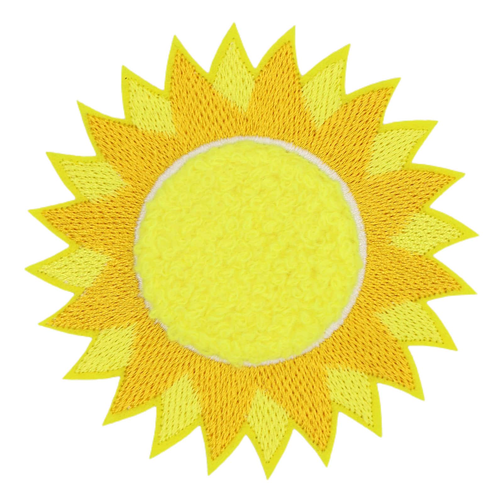 Iron-On & Adhesive Sun Embroidered Patch by Make Market®
