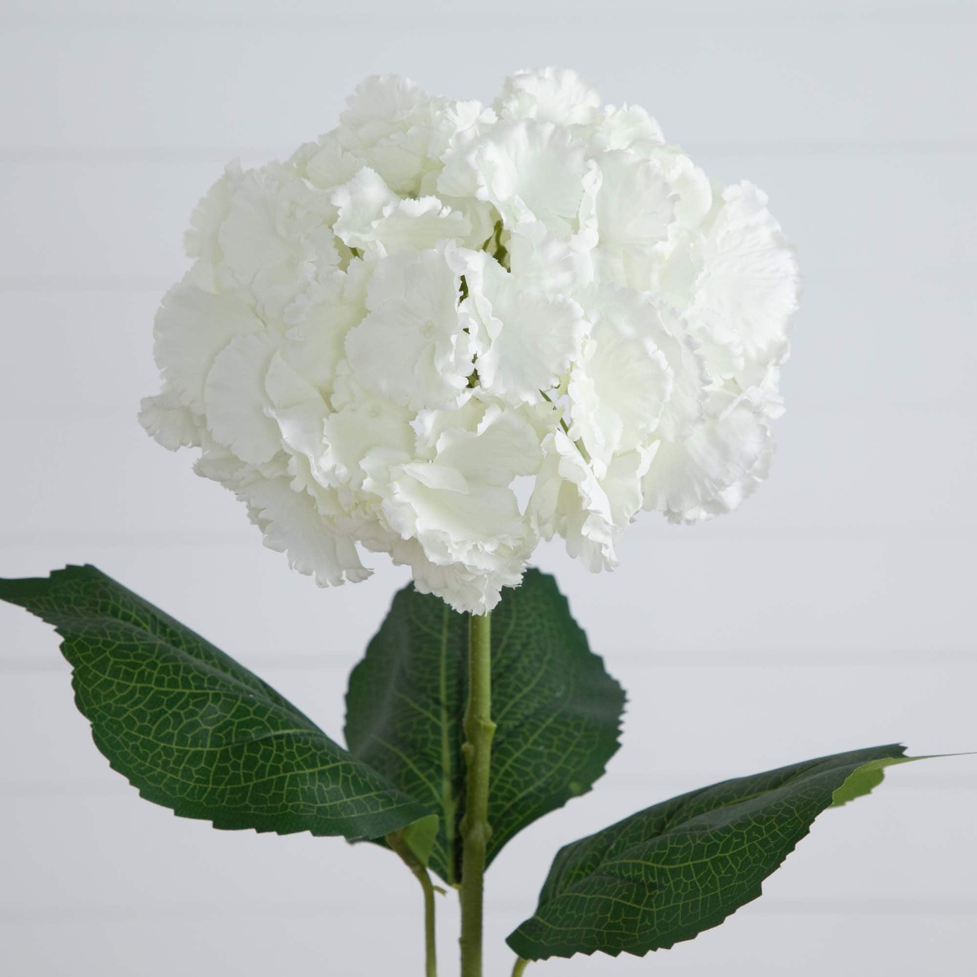 30" White Hydrangea Flower Stems, 3ct.