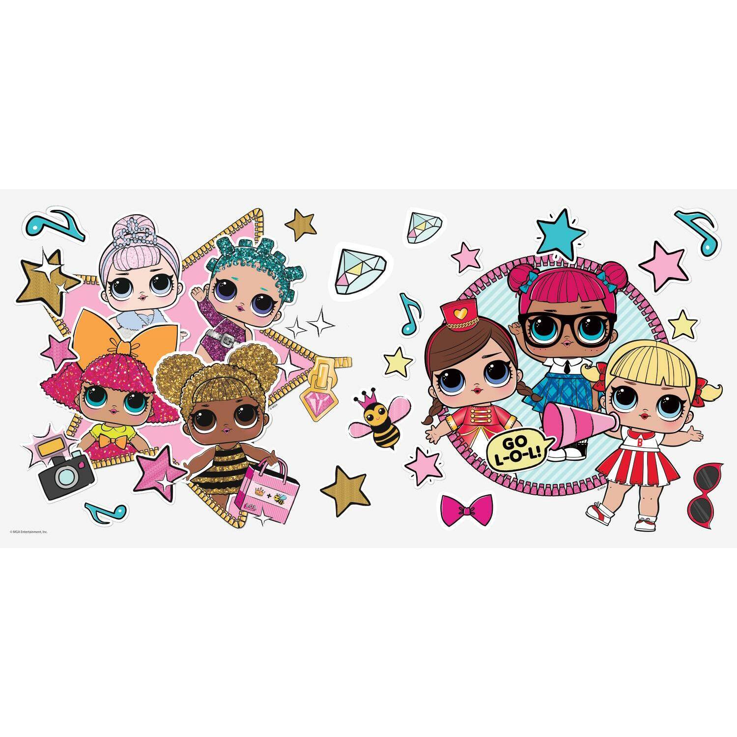 RoomMates Lol Surprise! Peel & Stick Giant Wall Decals