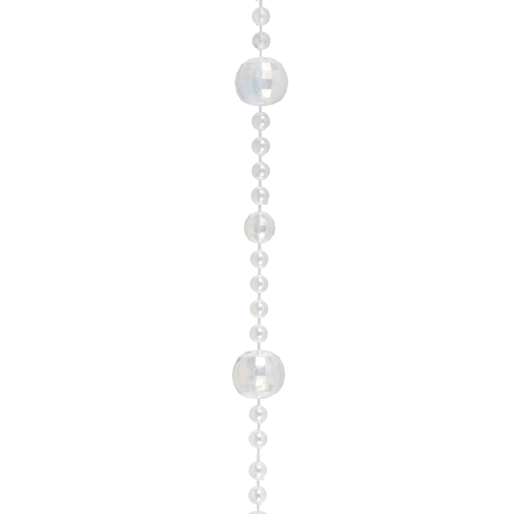 50ft. Clear AB Mixed Round Plastic Bead Garland by Bead Landing&#x2122;