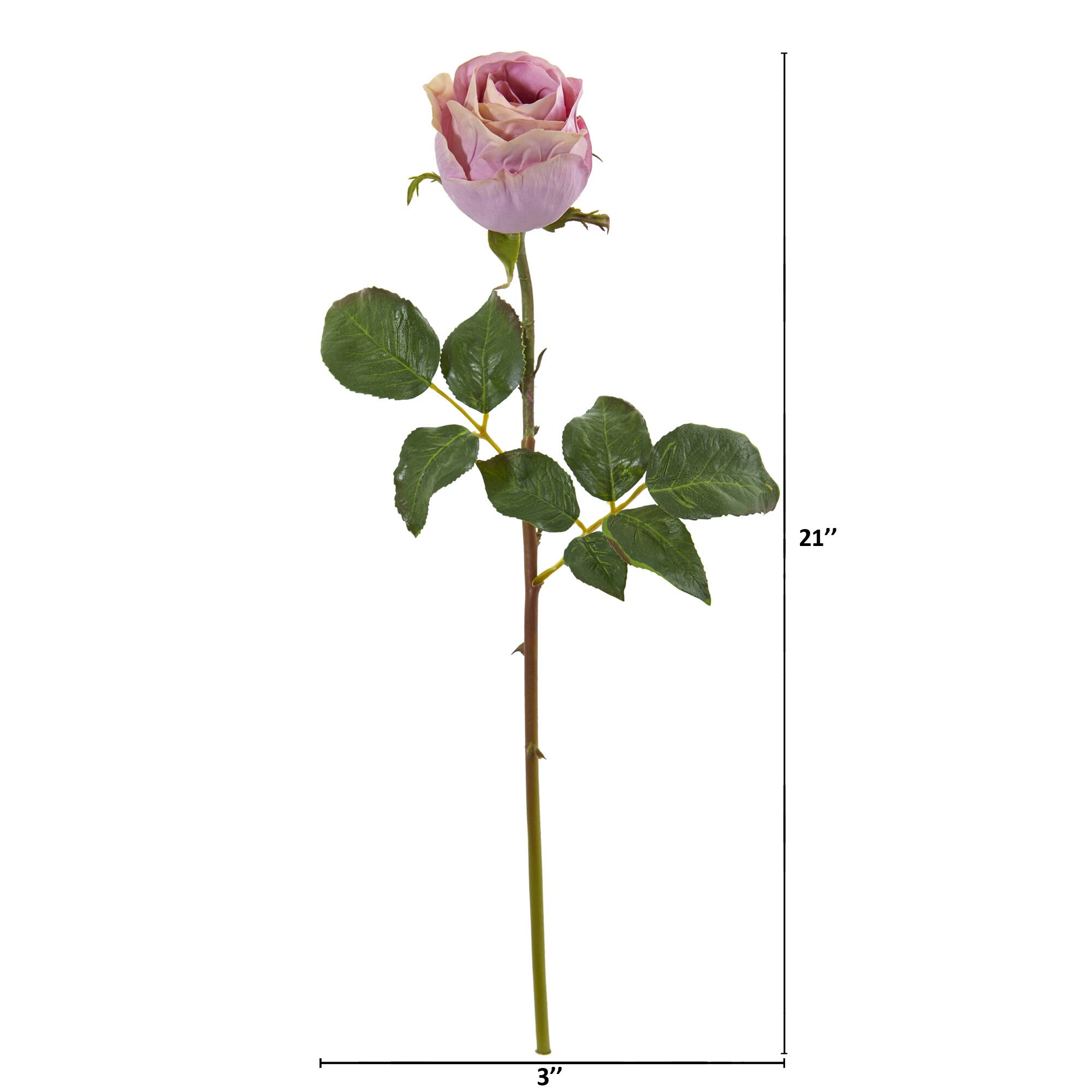 Rose Bud Artificial Flower Stem