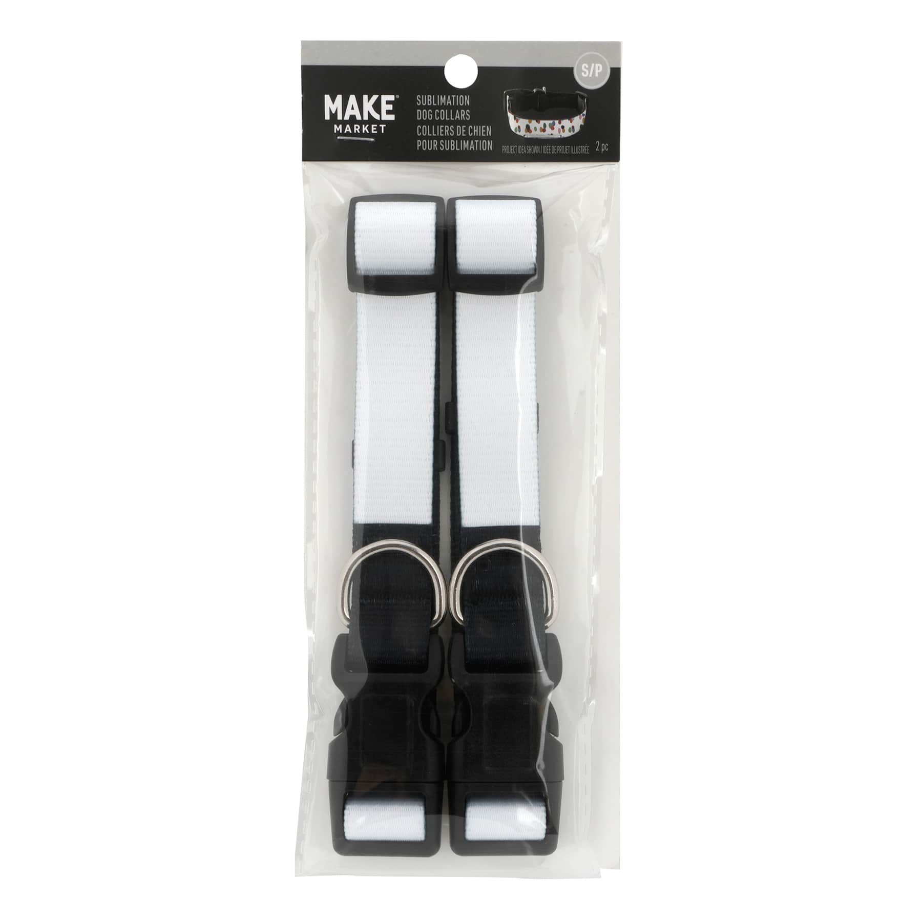 12 Packs: 2 ct. (24 total) Small Sublimation Dog Collar by Make Market®