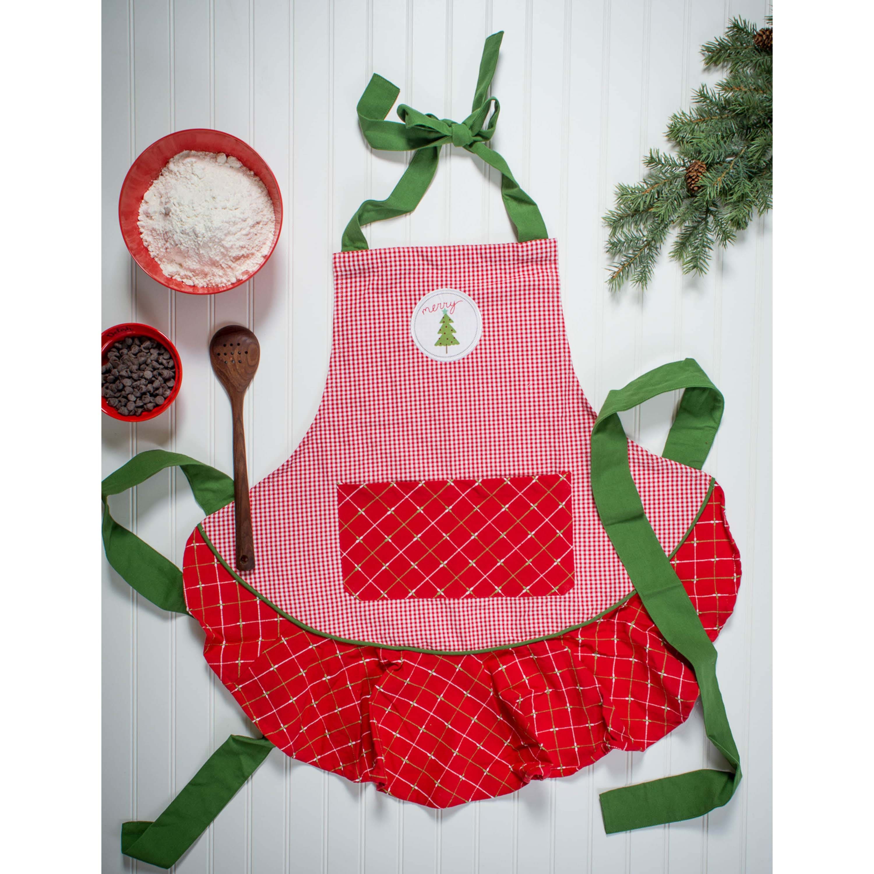 DII&#xAE; Merry Christmas Ruffle Apron