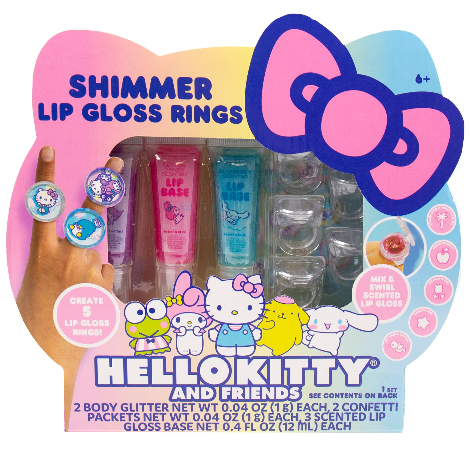 Hello Kitty® and Friends Shimmer Lip Gloss Rings