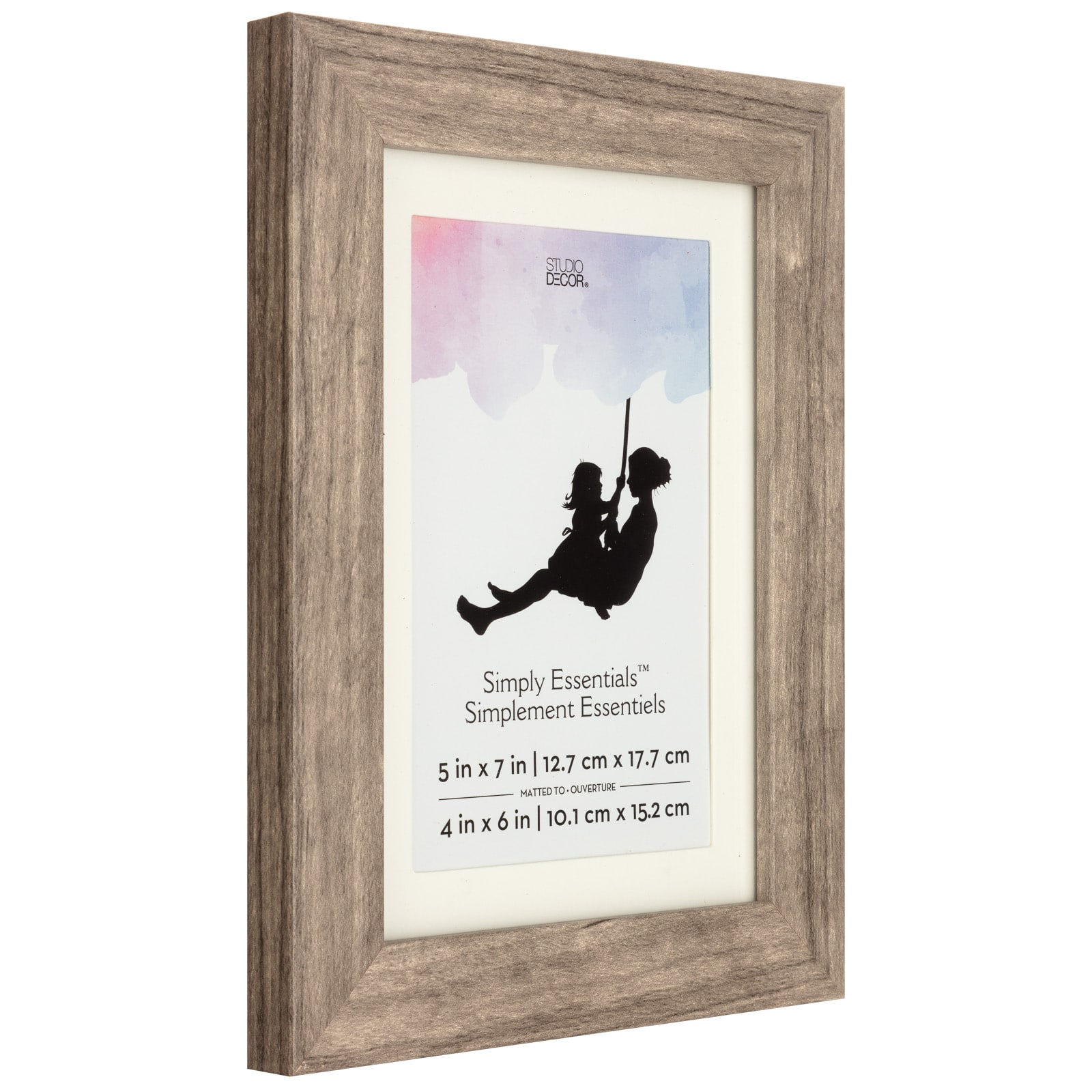 Cadre gr&#xE8;ge avec passe-partout Simplement Essentiels de Studio D&#xE9;cor