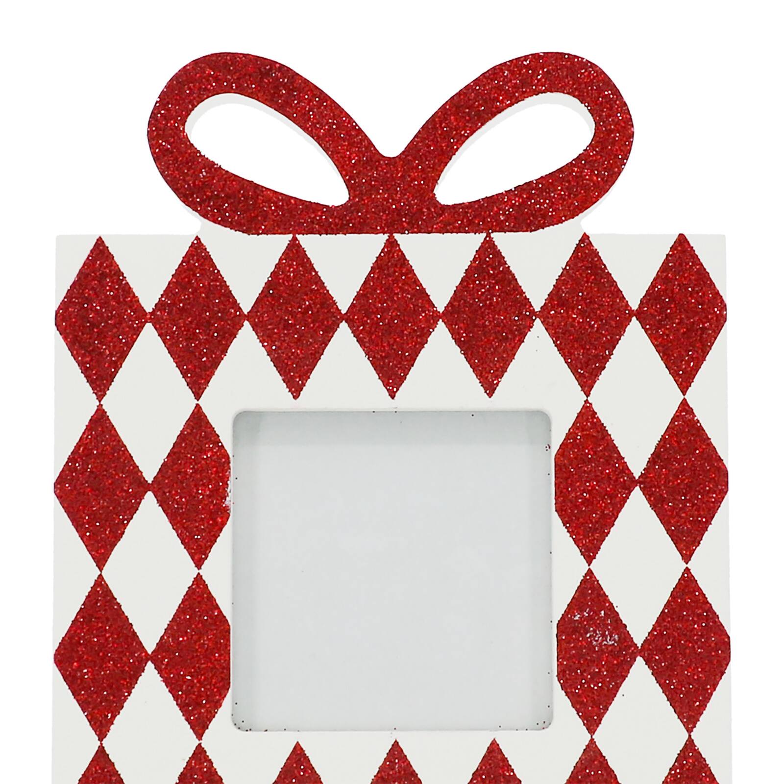 Cadre de table &#xE0; th&#xE8;me de cadeau rouge et blanc de 6,4&#xA0;cm x 6,4&#xA0;cm d&#x2019;Ashland