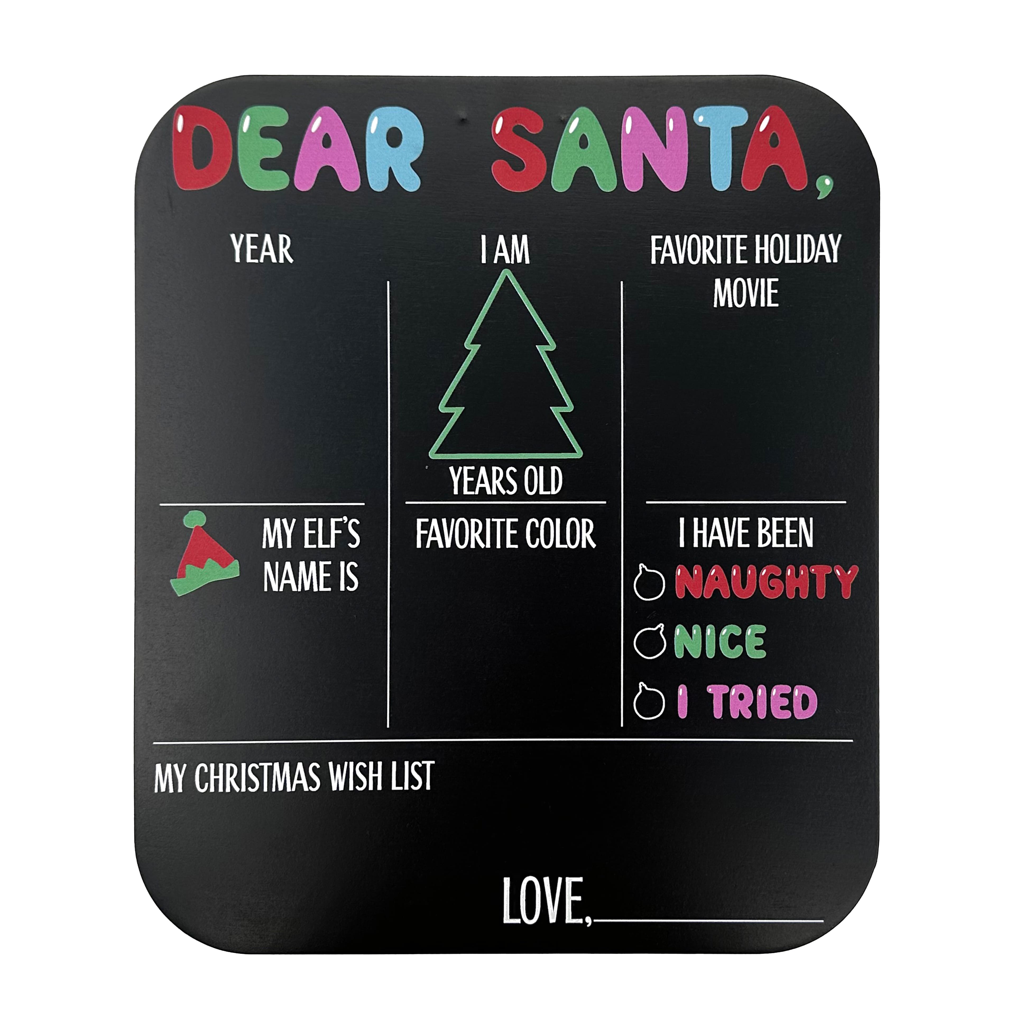 Dear Santa Chalkboard by Creatology&#x2122;