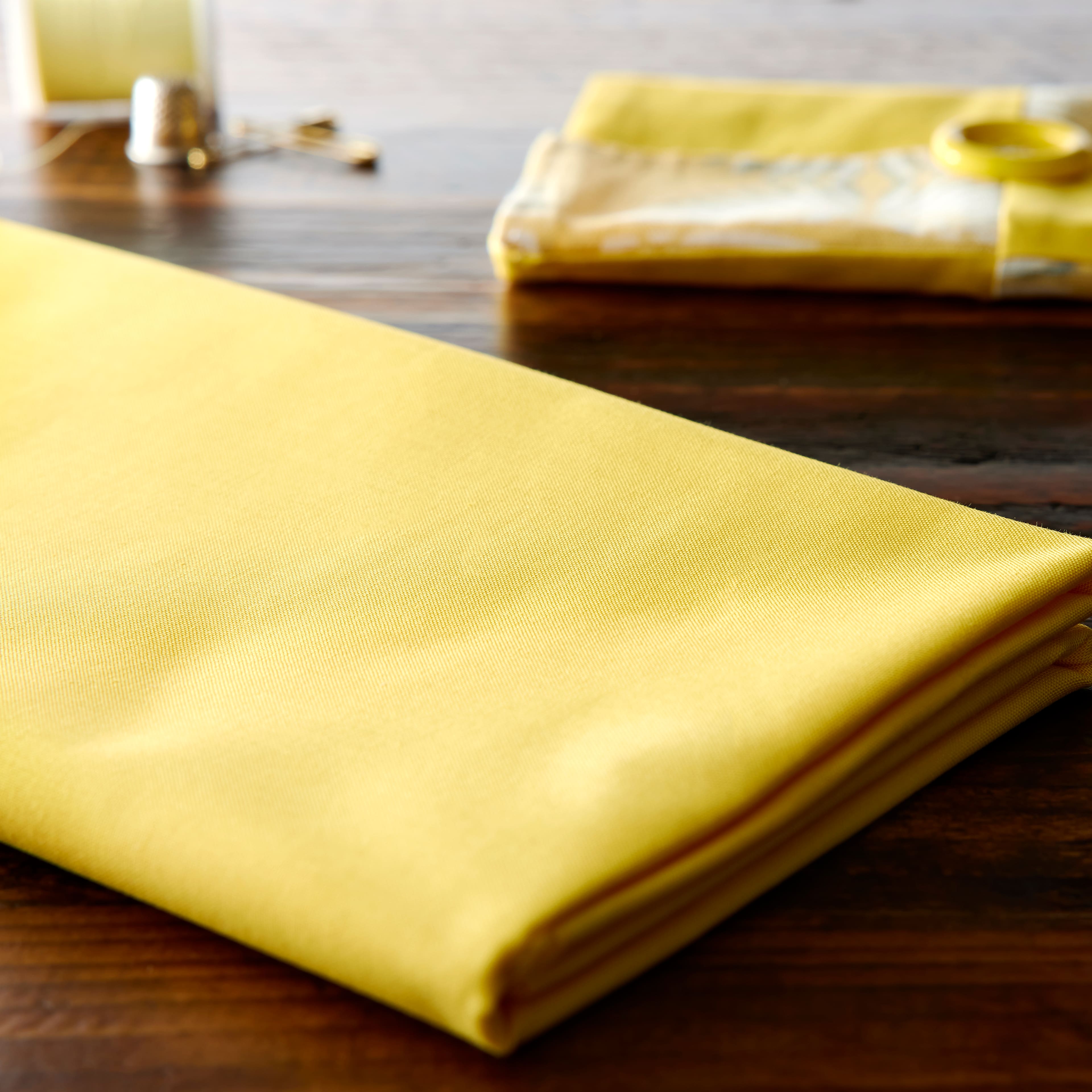 Northcott Premium Canary Yellow Quilt Cotton Fabric