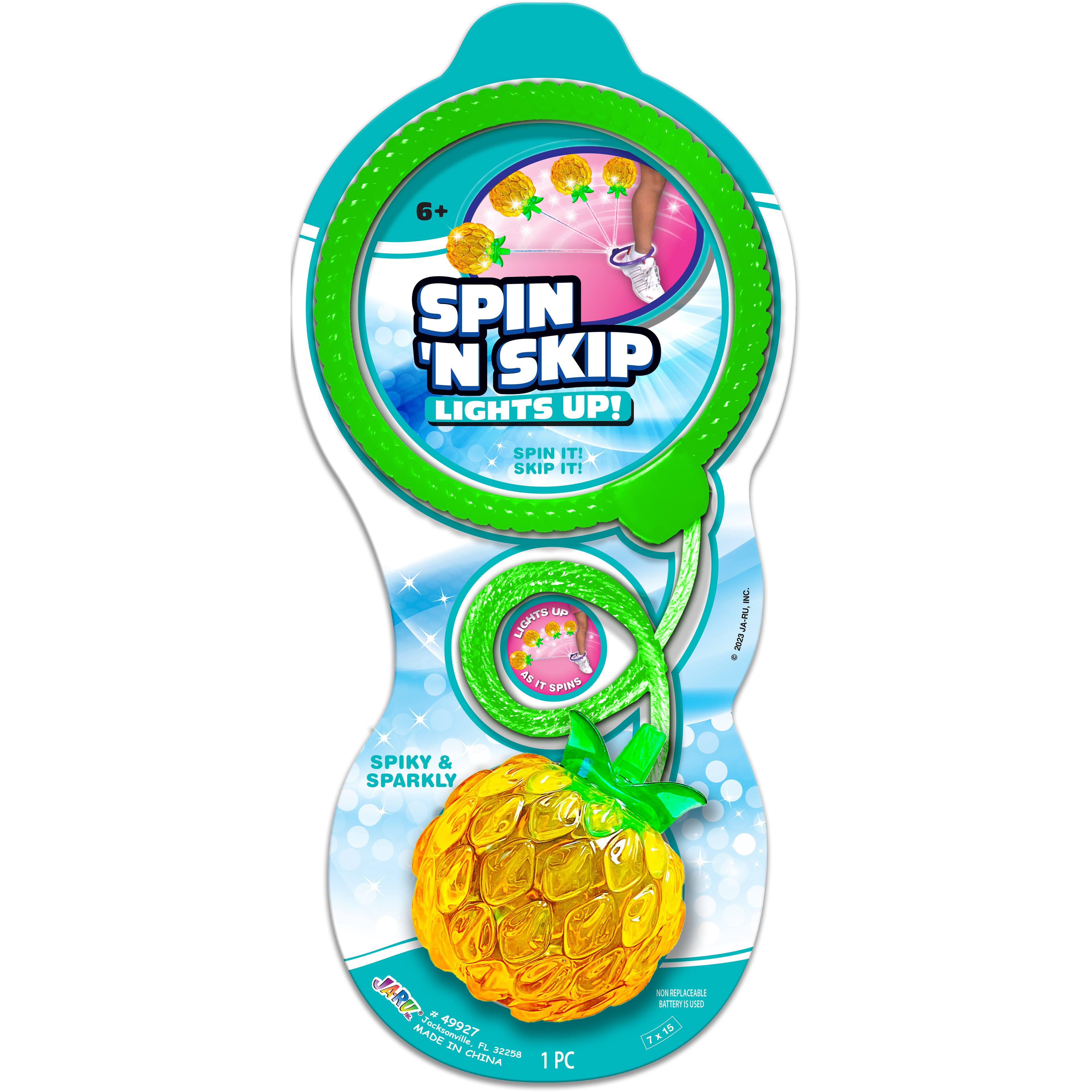 Ja-Ru® Spin N' Skip Light Up Pineapple Skip Ball Toy