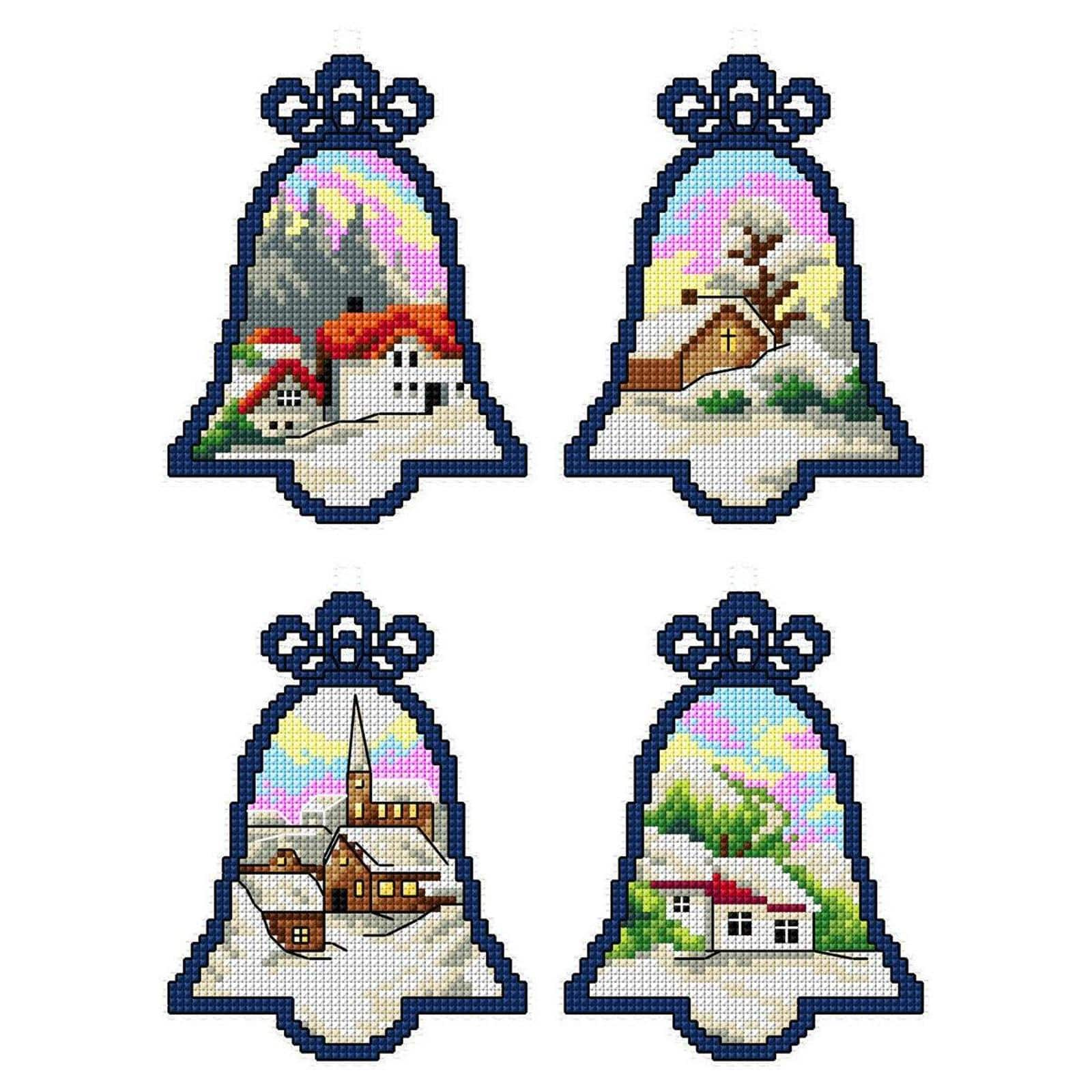 Crafting Spark Christmas Bells Counted Cross Stitch Kit