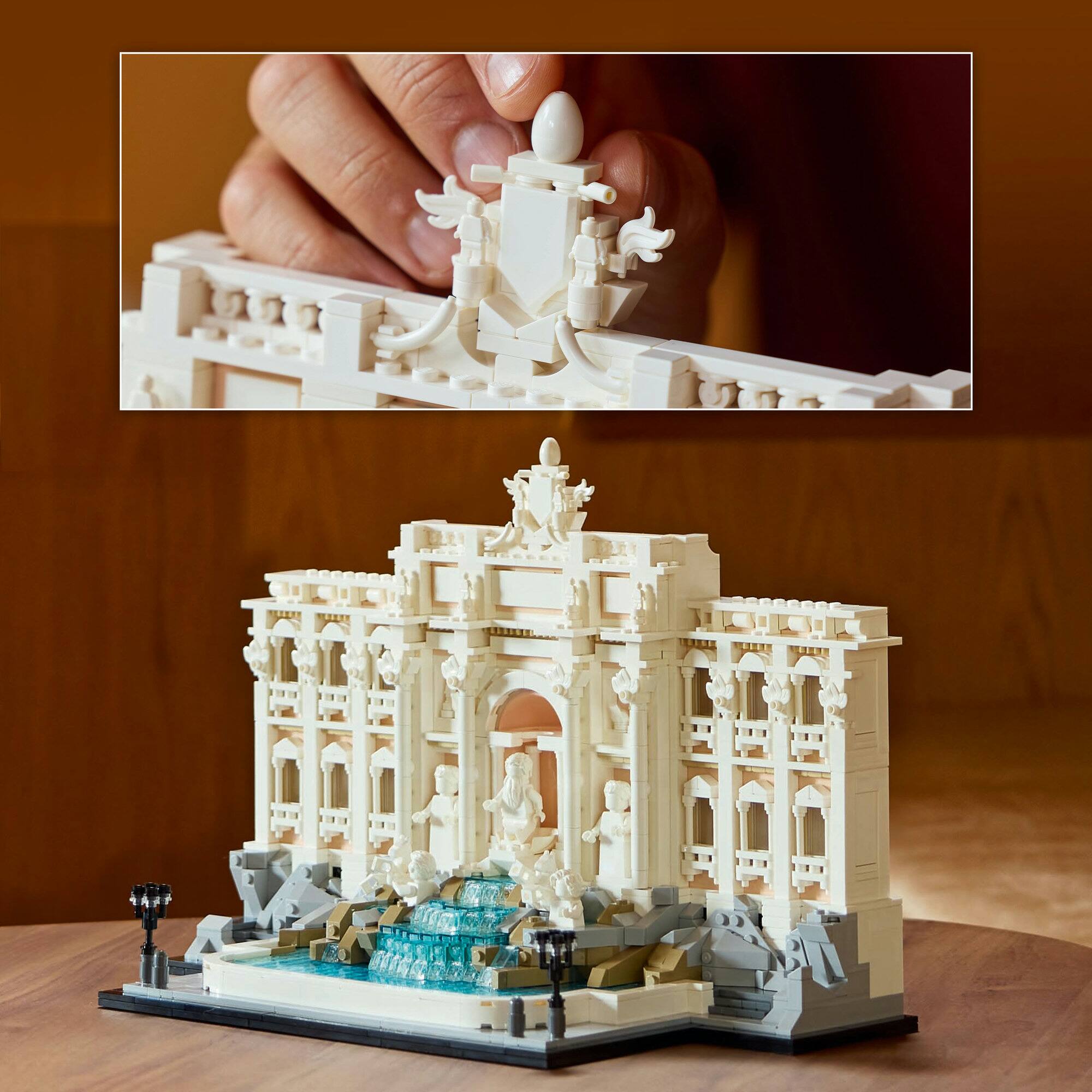 LEGO® Architecture Trevi Fountain Model, Italian Landmark Rome Memorabilia 21062