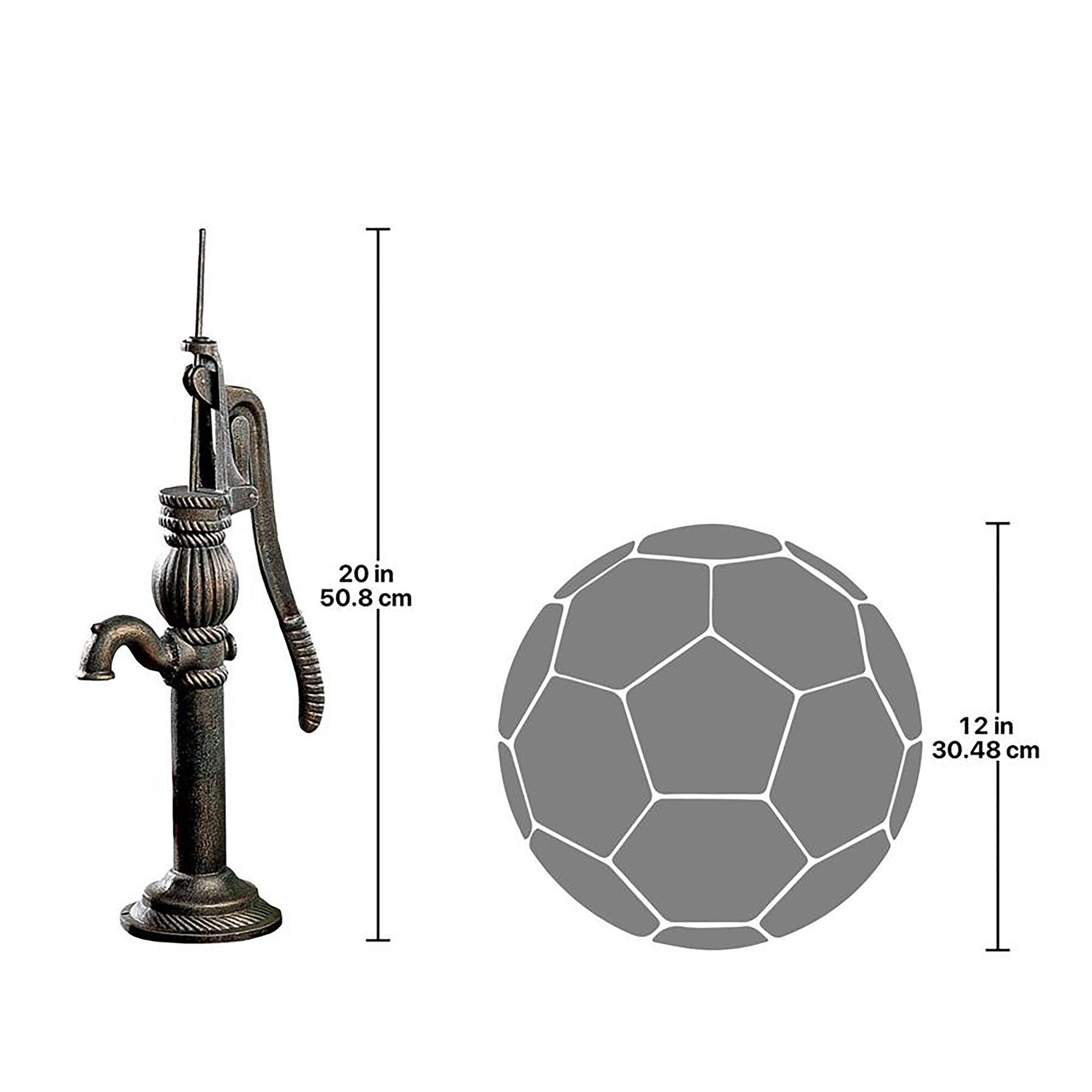 Design Toscano Authentic Iron Cottage Water Pump