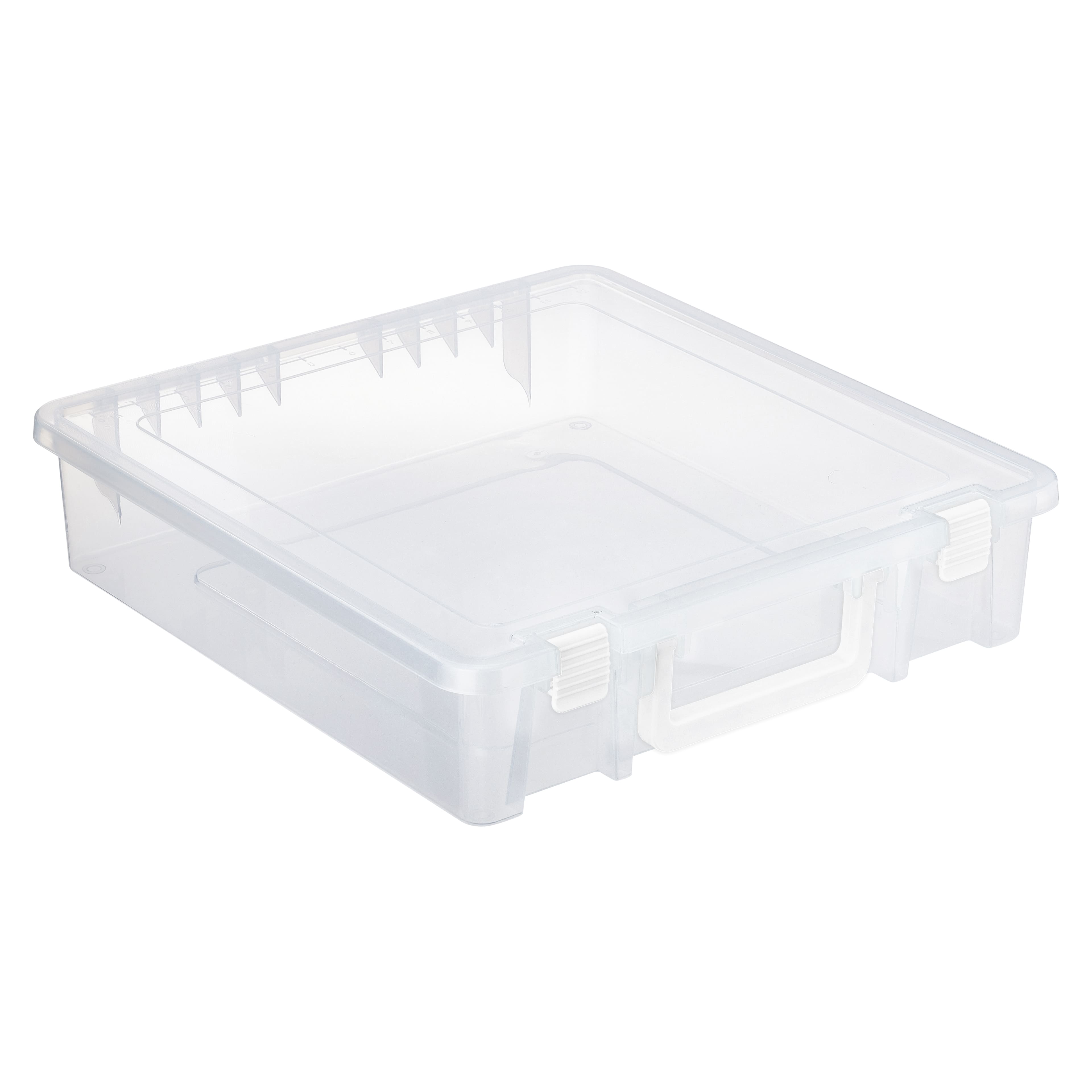 6 Pack: 12&#x22; x 12&#x22; Latching Storage Case by Simply Tidy&#x2122;