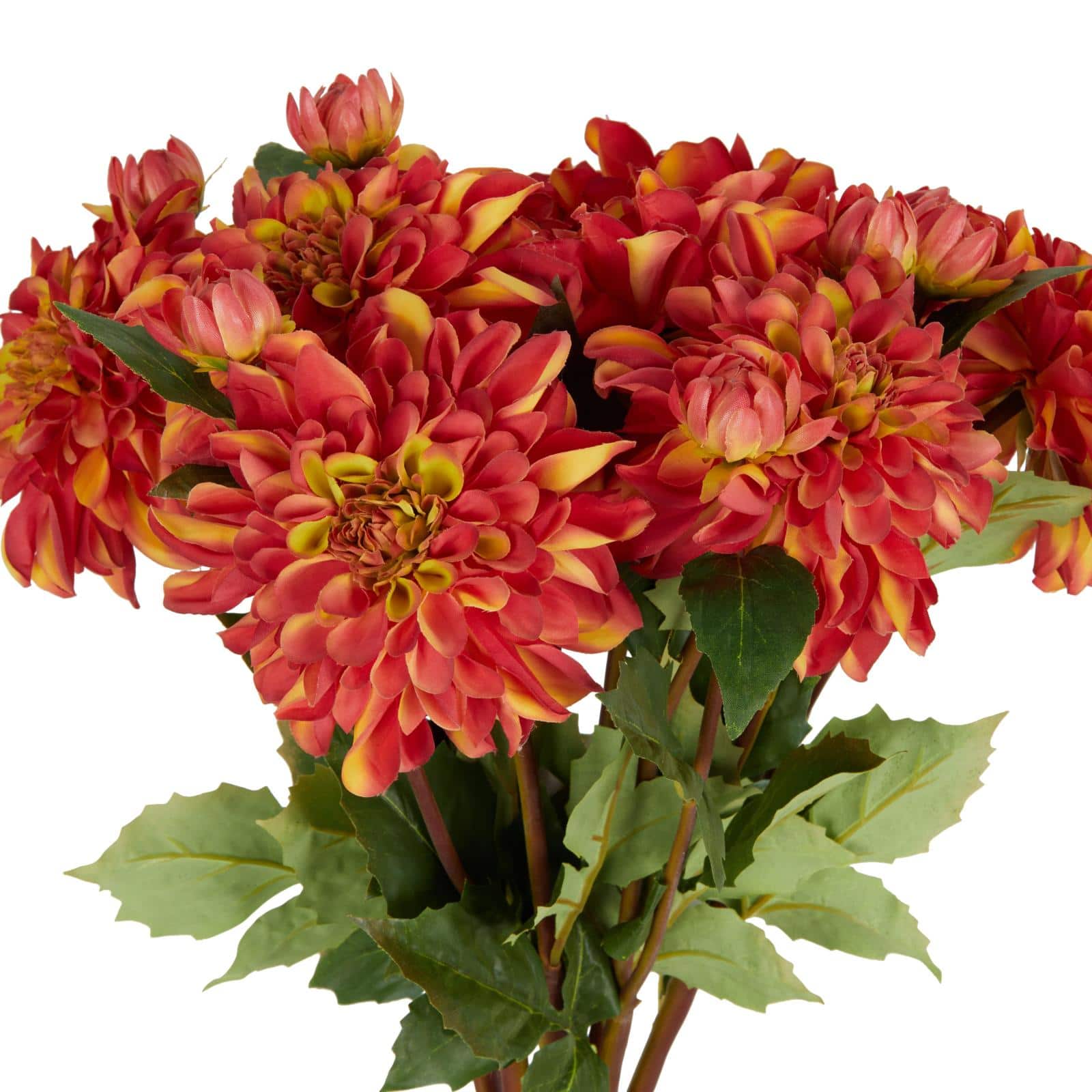 30" Red Dahlia Artificial Flower Stem, 8ct.