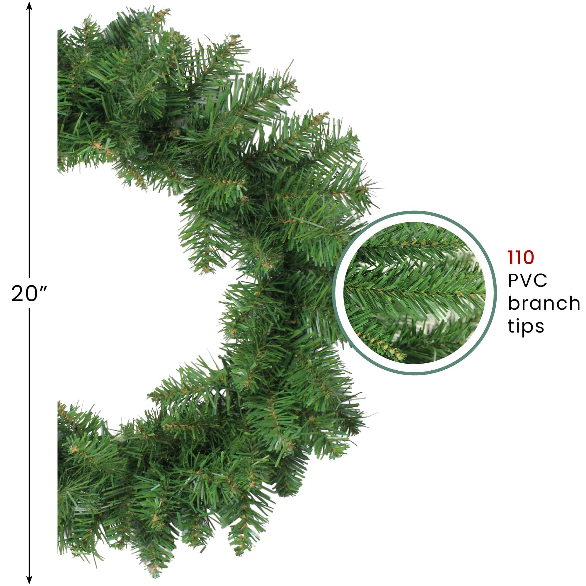 20&#x22; Buffalo Fir Artificial Wreath