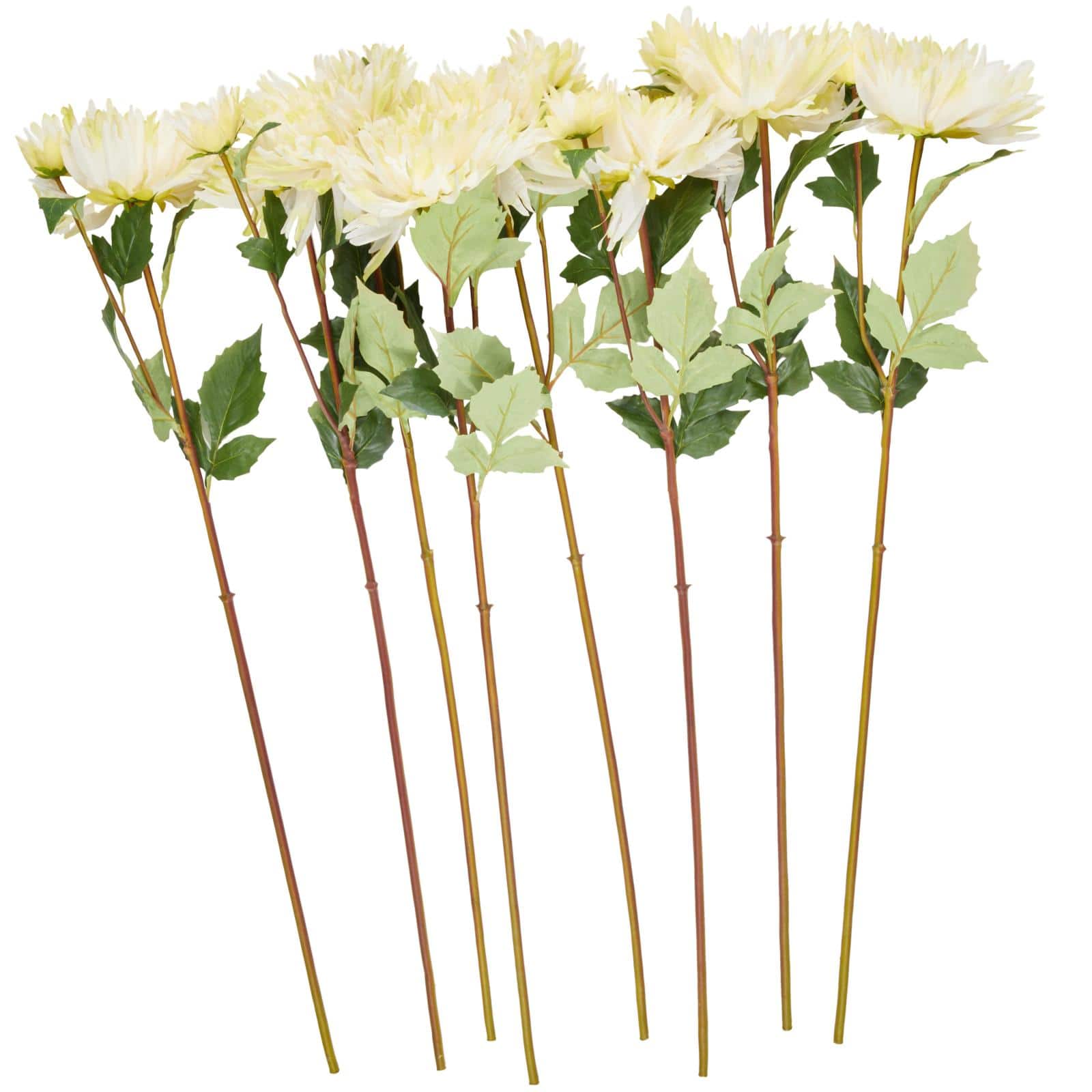 32" White Dahlia Artificial Flower Stem, 8ct.