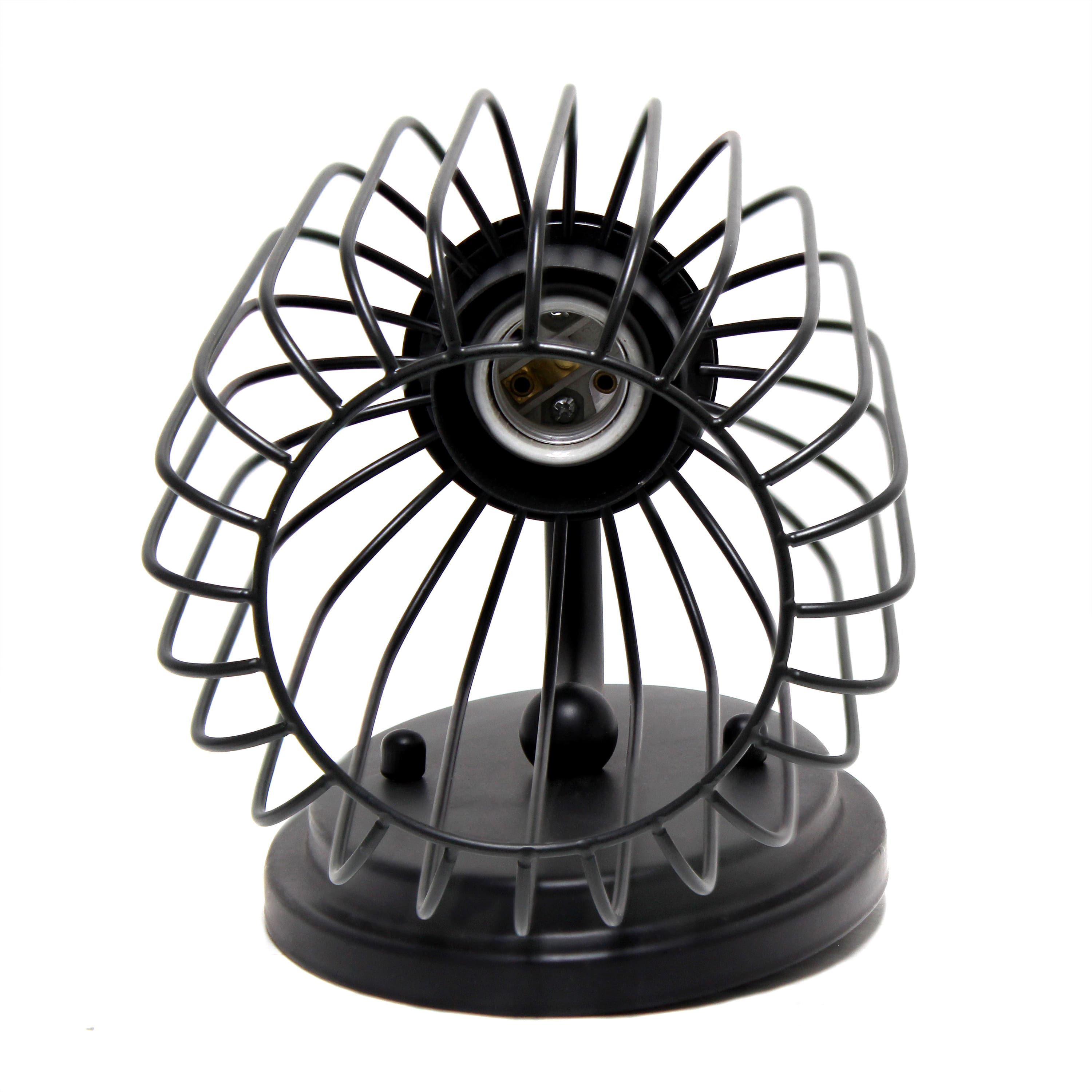 Lalia Home Ironhouse 10.5&#x22; Black Cage Wall Sconce