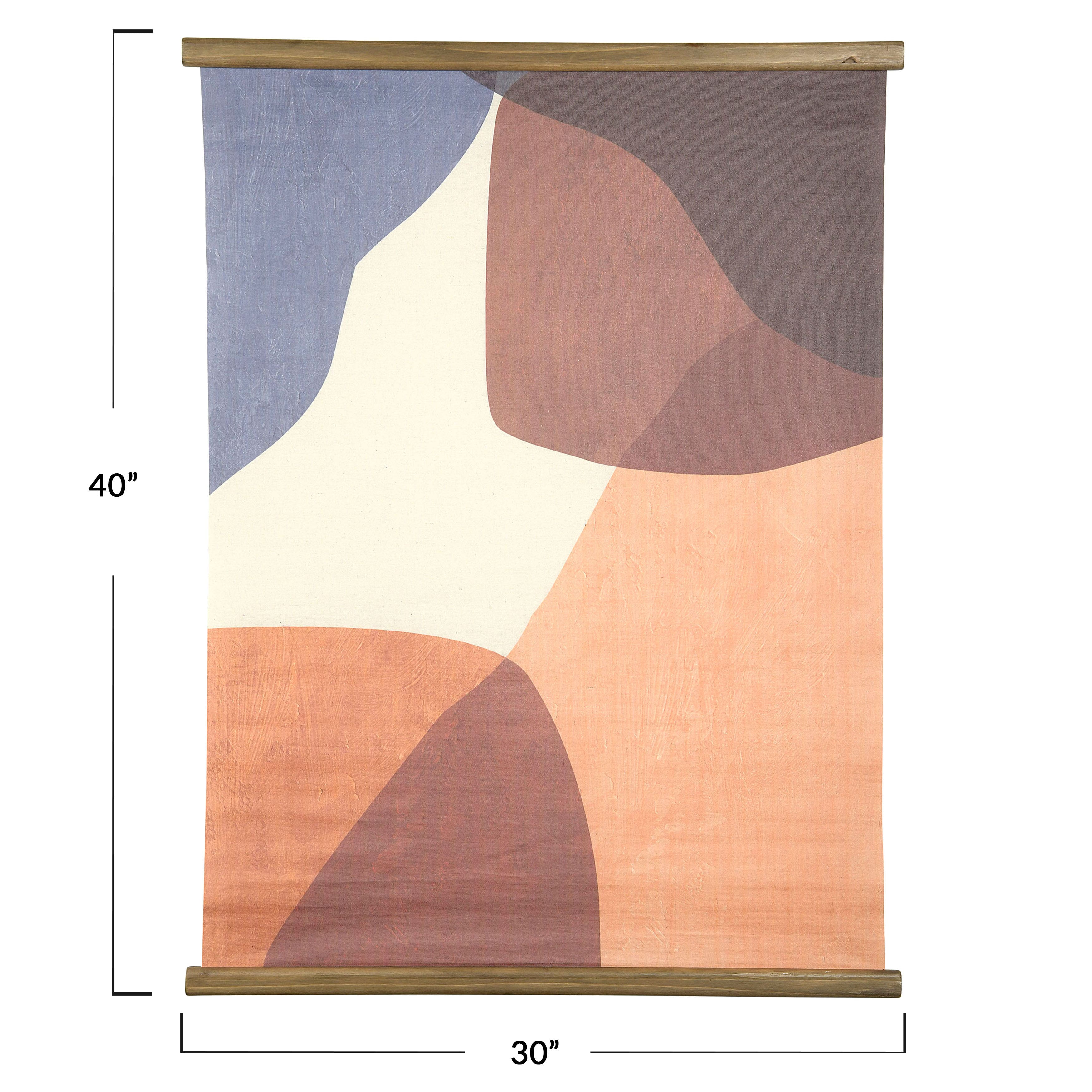Hello Honey&#xAE; Abstract Canvas Scroll Wall Hanging