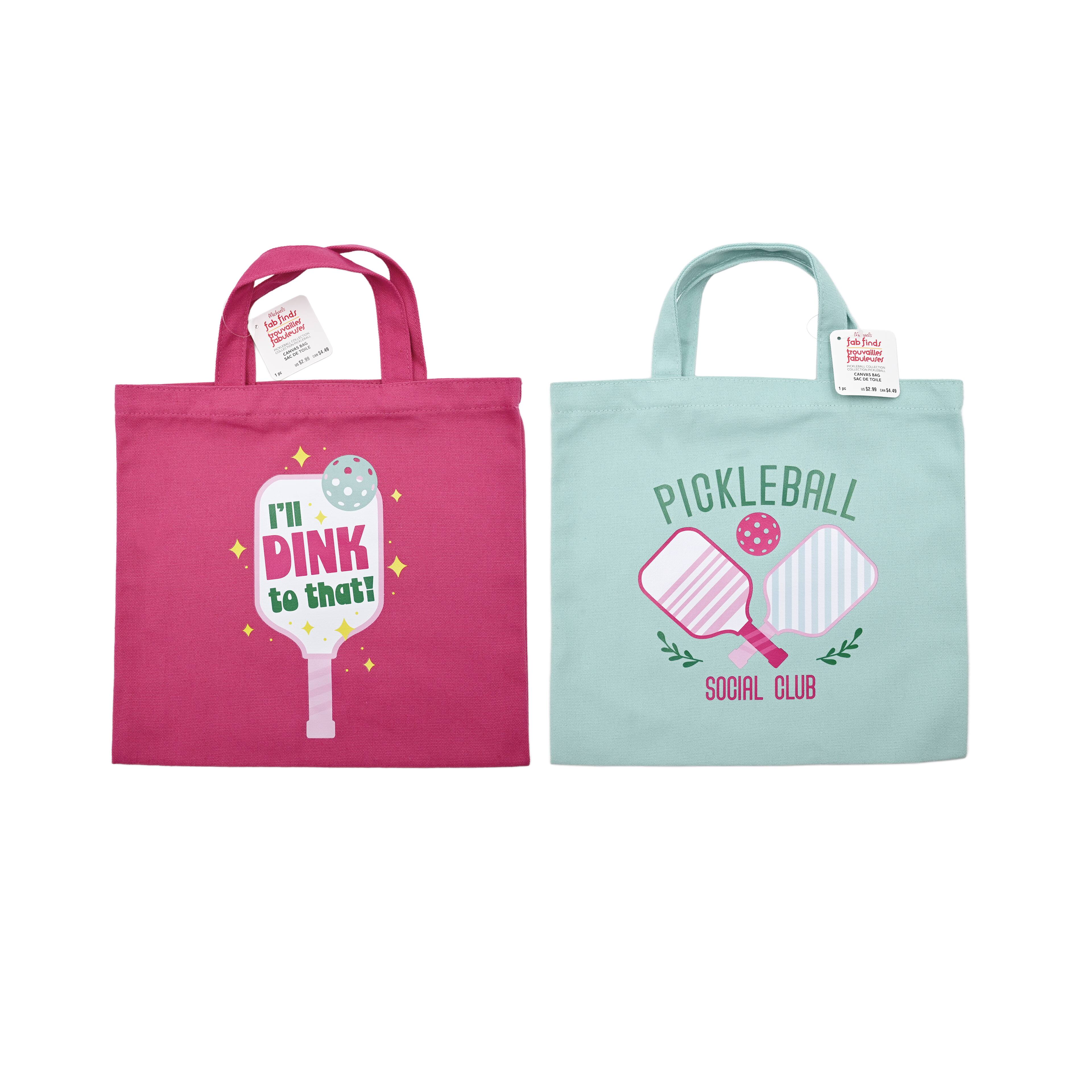 Assorted 15.75" Pickleball Canvas Bag, 1pc. by Fab Finds