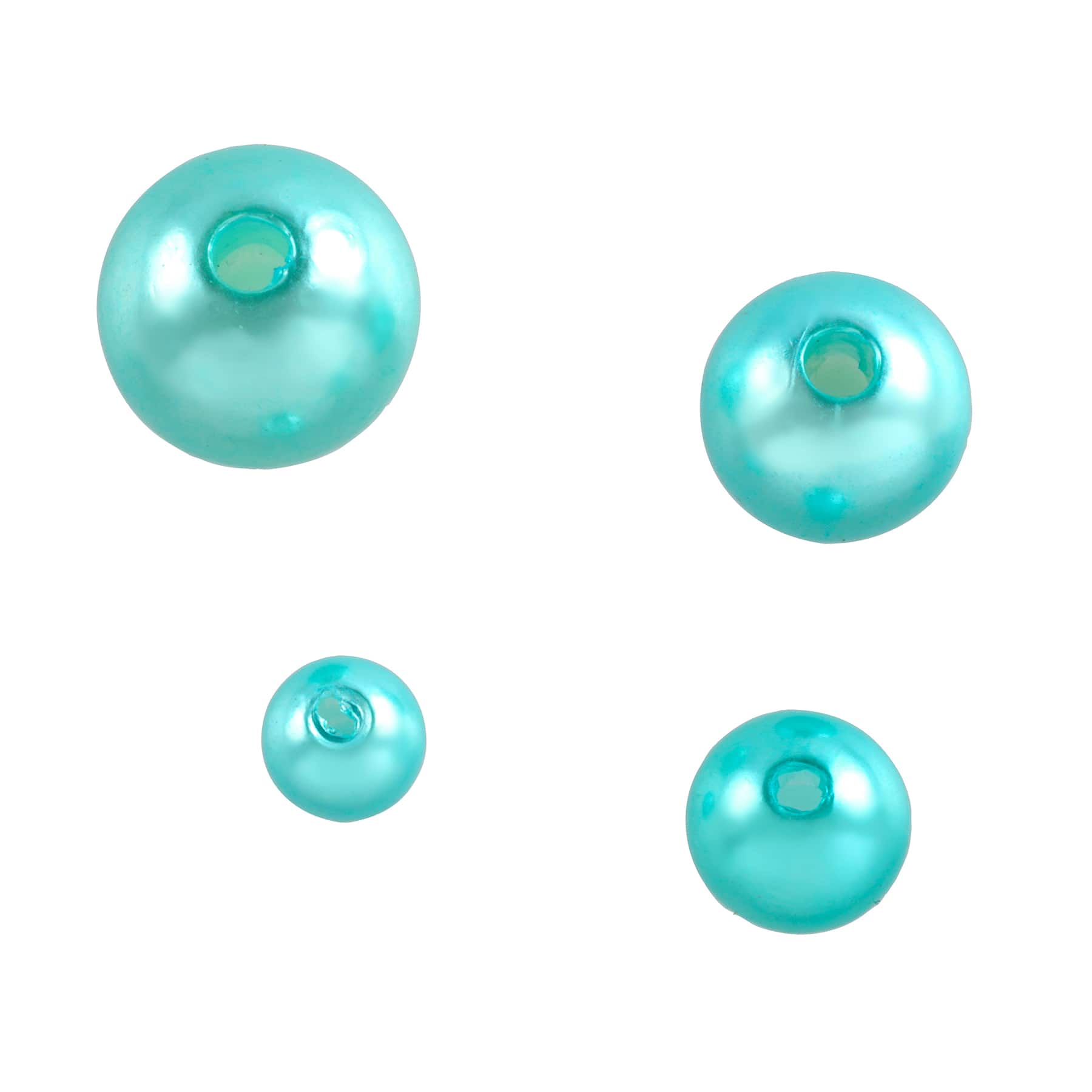 12 Pack: Pearl Plastic Round Beads by Bead Landing™