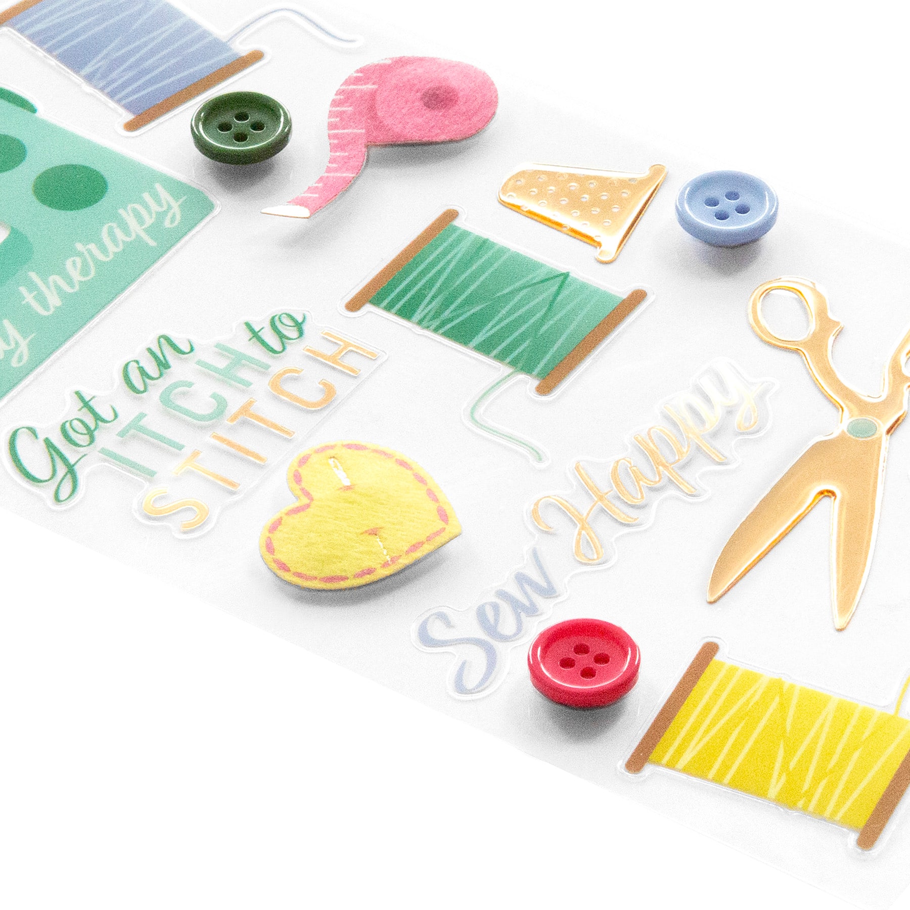 Sewing Dimensional Stickers by Recollections&#x2122;