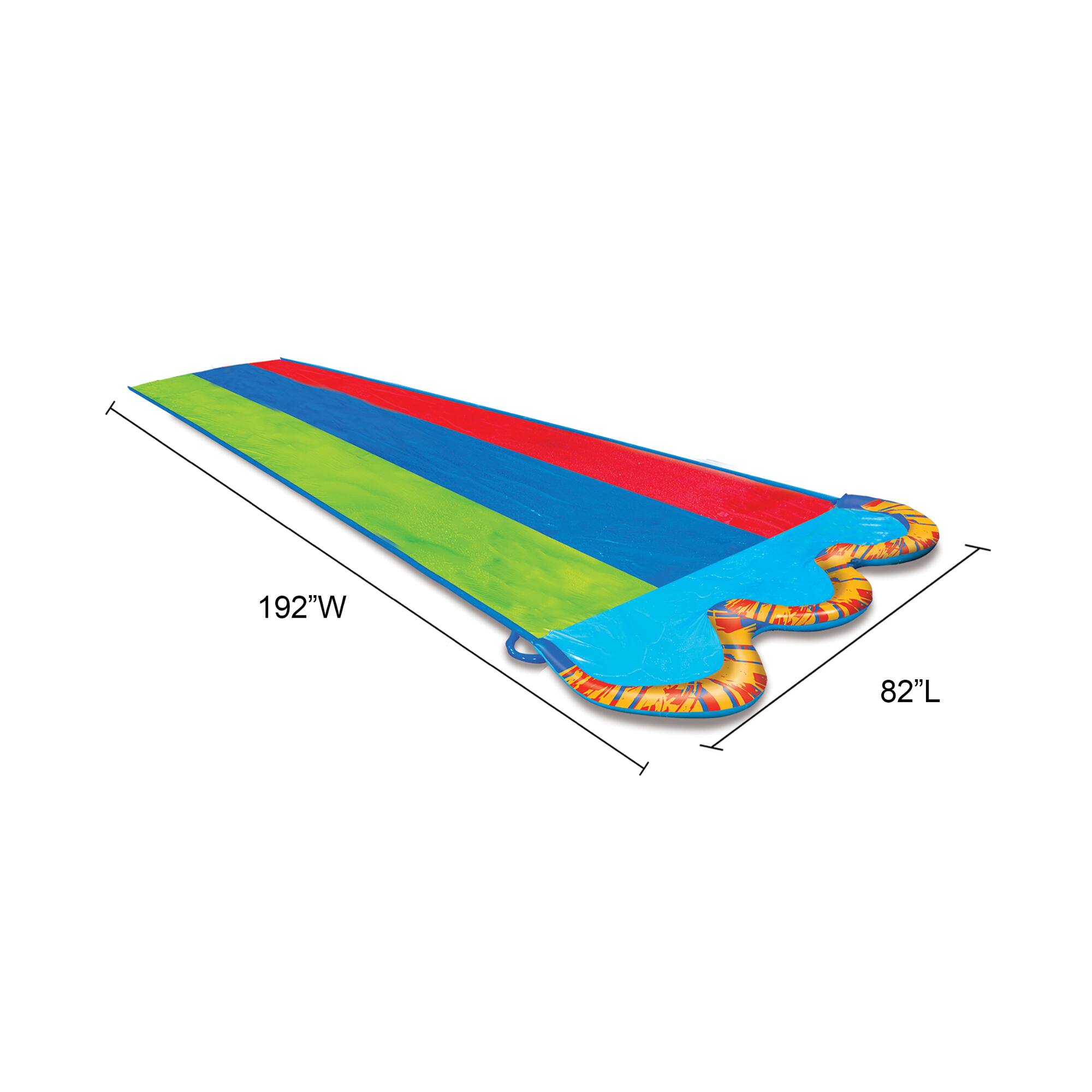 Banzai® 16ft. Triple Racer Water Slide™ with 3 Bodyboards